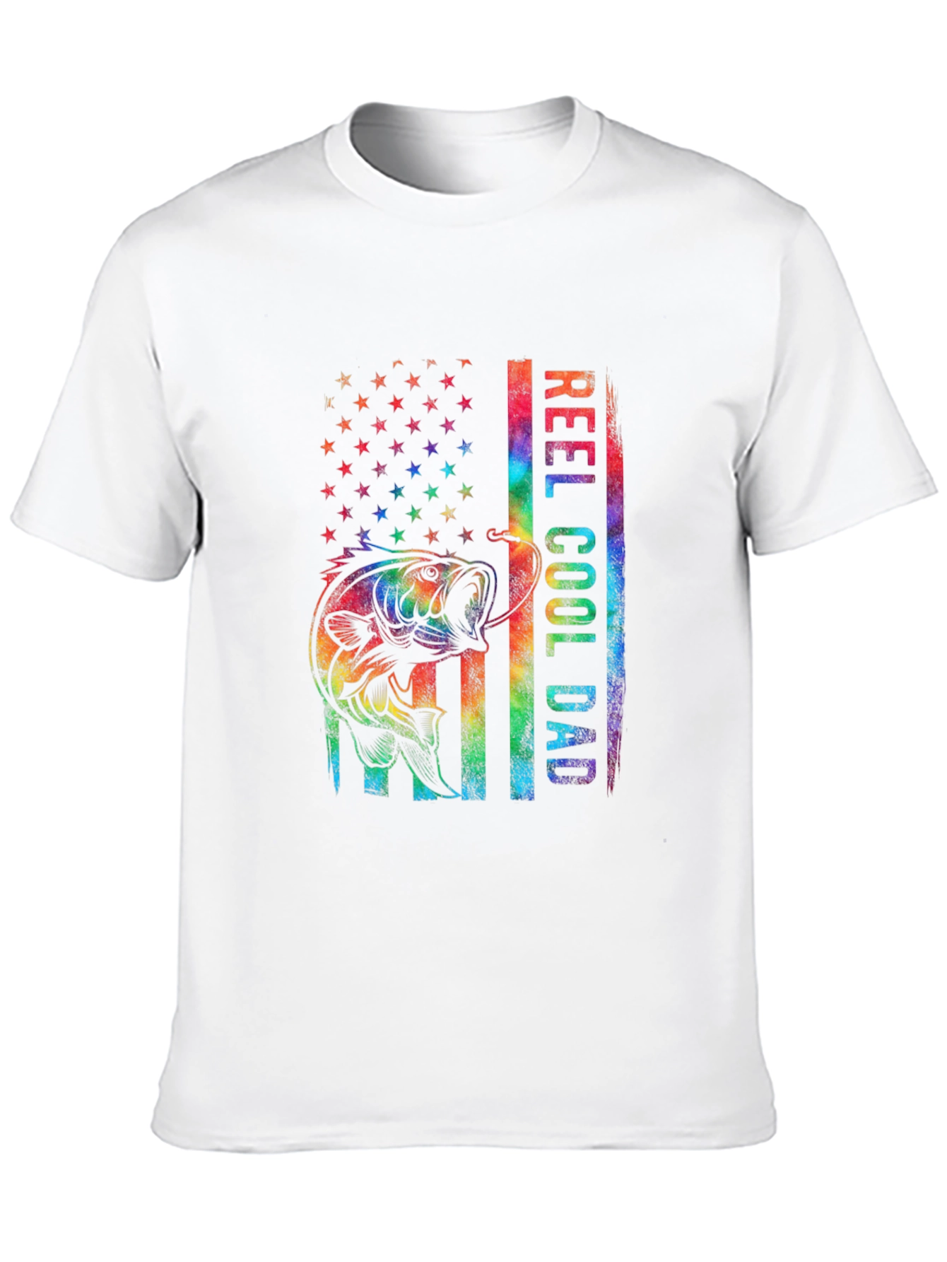 Black Reel Cool Dad Fishing T-Shirt view 10