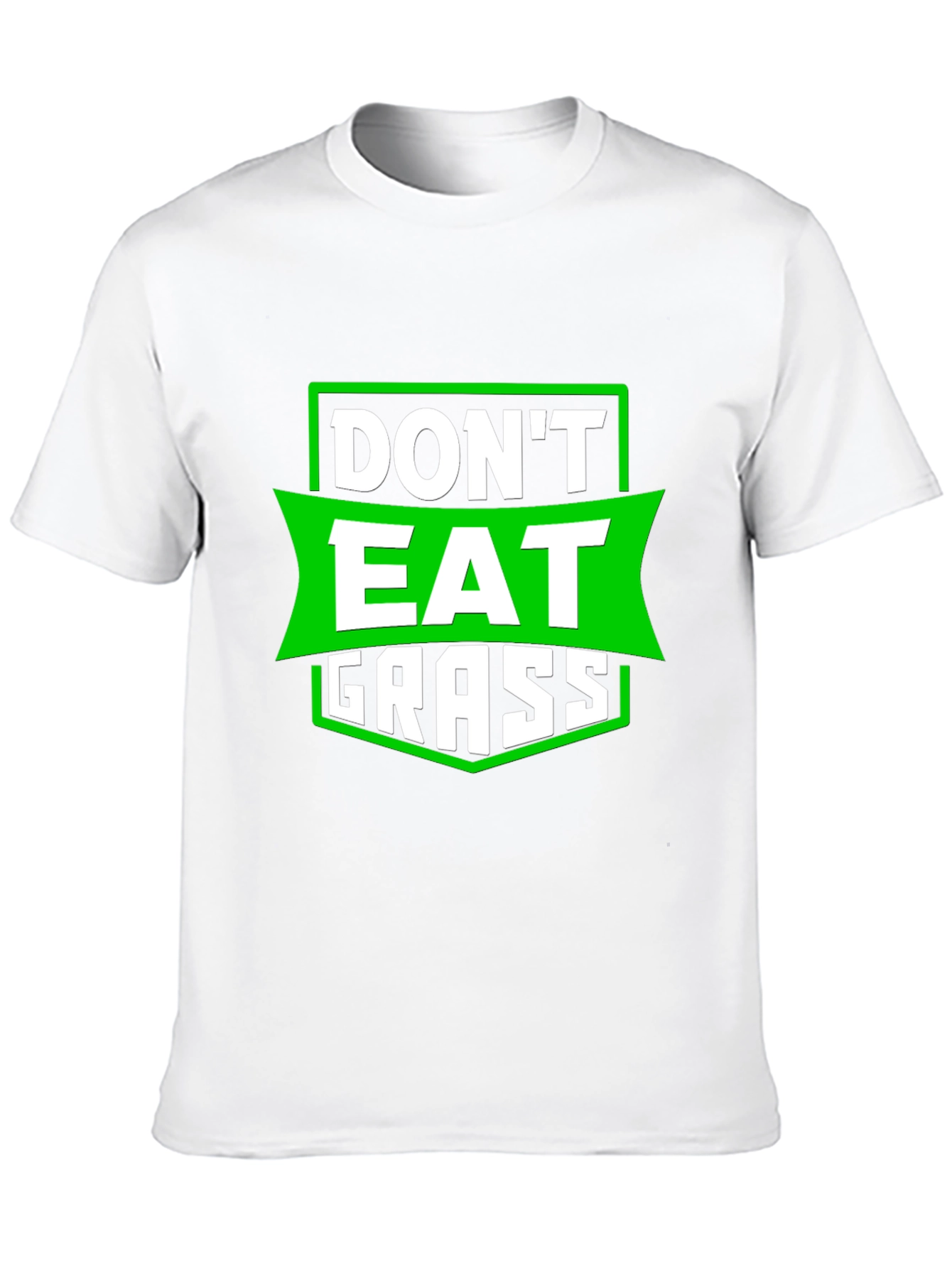 Black Don't Eat Grass Funny Graphic T-Shirt view 10