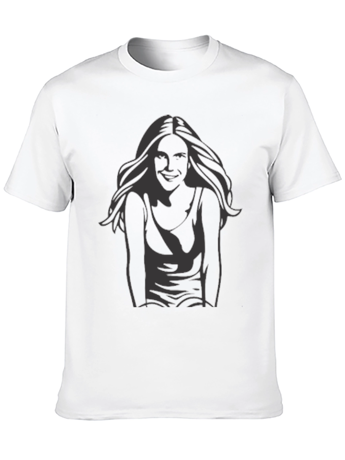 Black Black T-Shirt with Graphic Print - Casual Style view 10