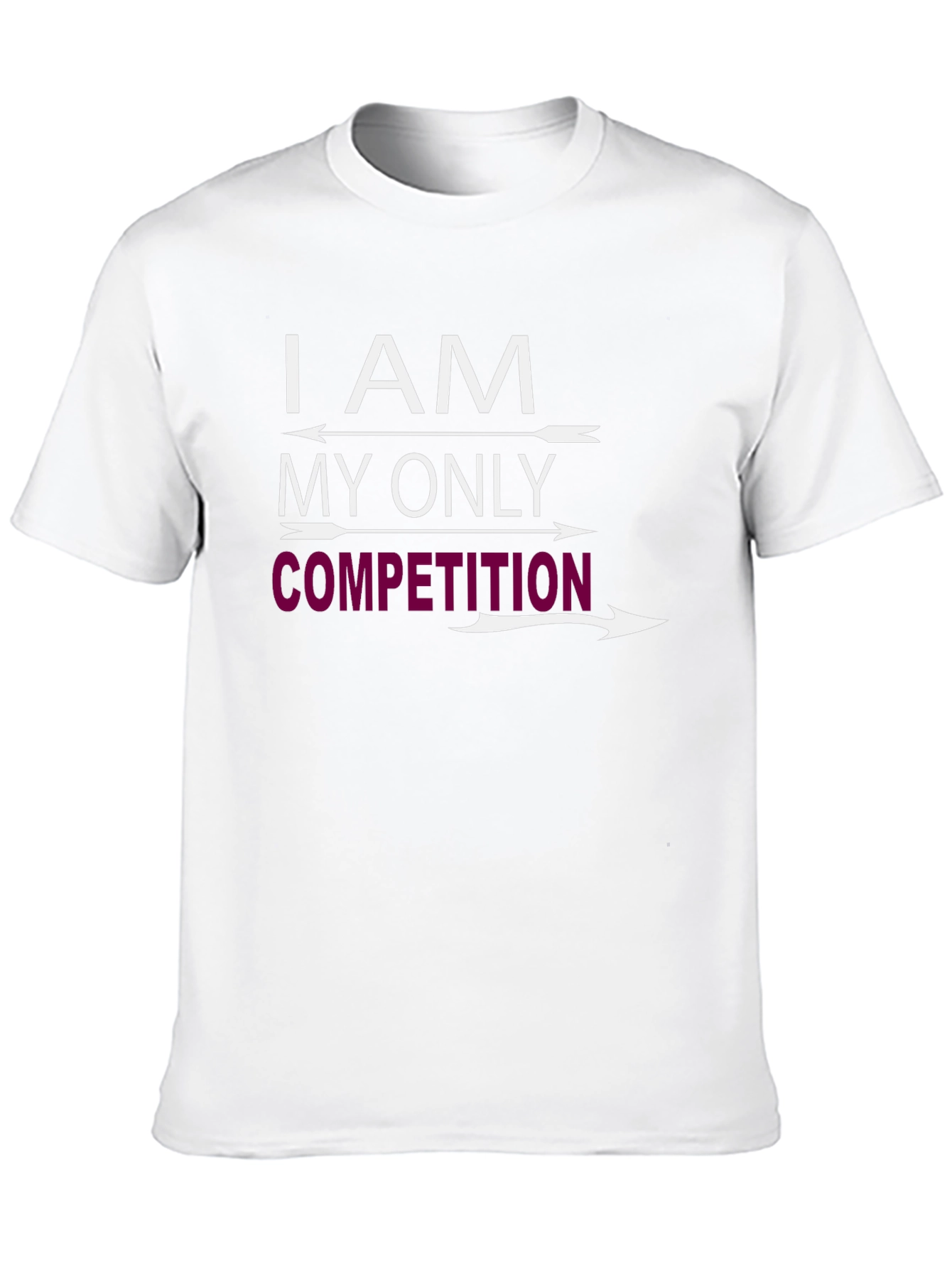 Black I AM MY ONLY COMPETITION Graphic T-Shirt view 10