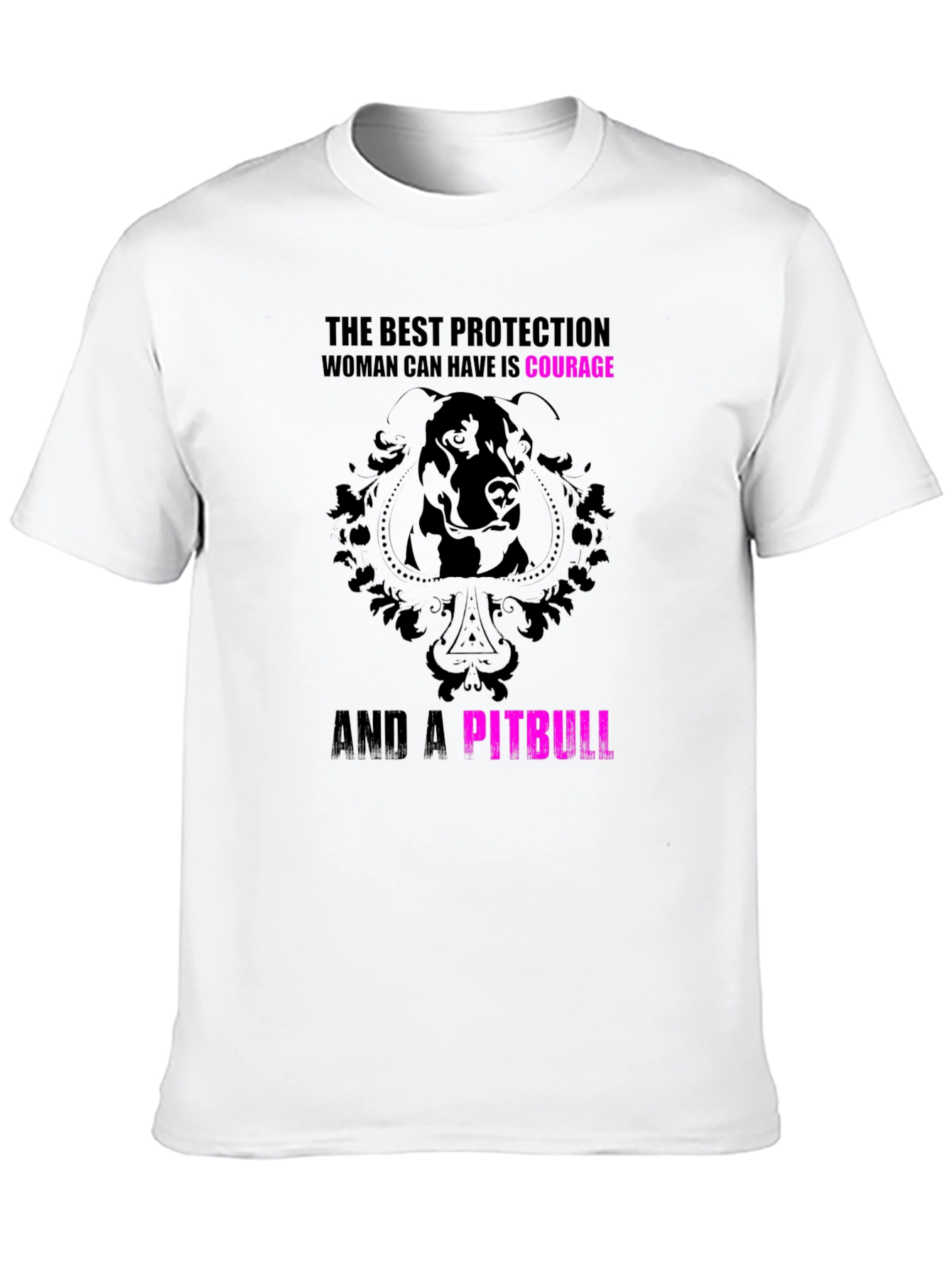 Black Courage & Pitbull Graphic Tee view 10