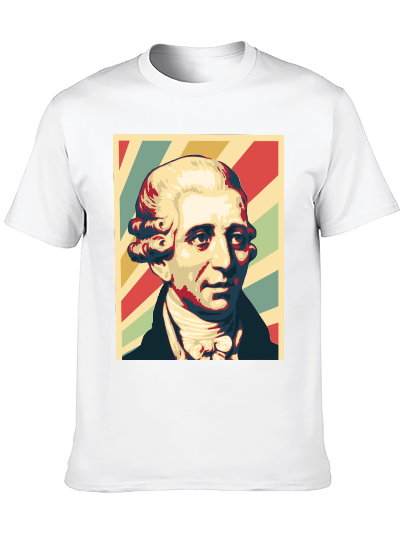 Black Retro Portrait T-Shirt - Classic Style view 10