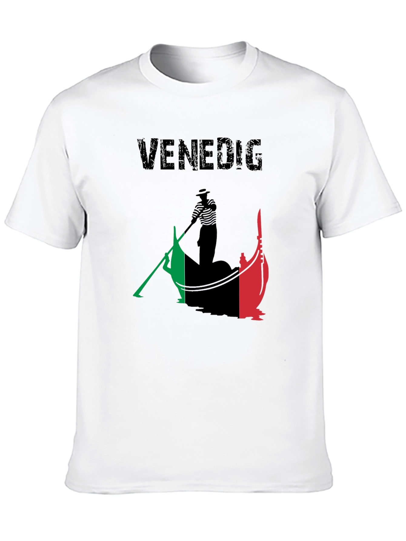 Black Venice Italy Gondola T-Shirt view 10