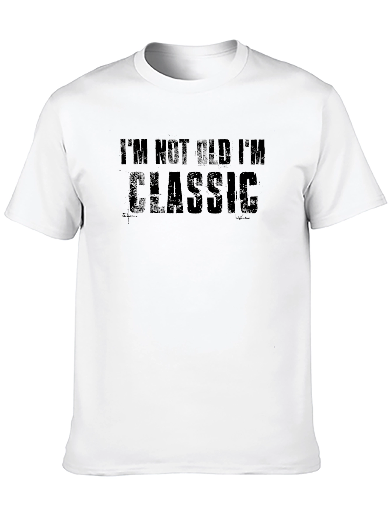 Black I'm Not Old I'm Classic Men's Black T-Shirt view 10