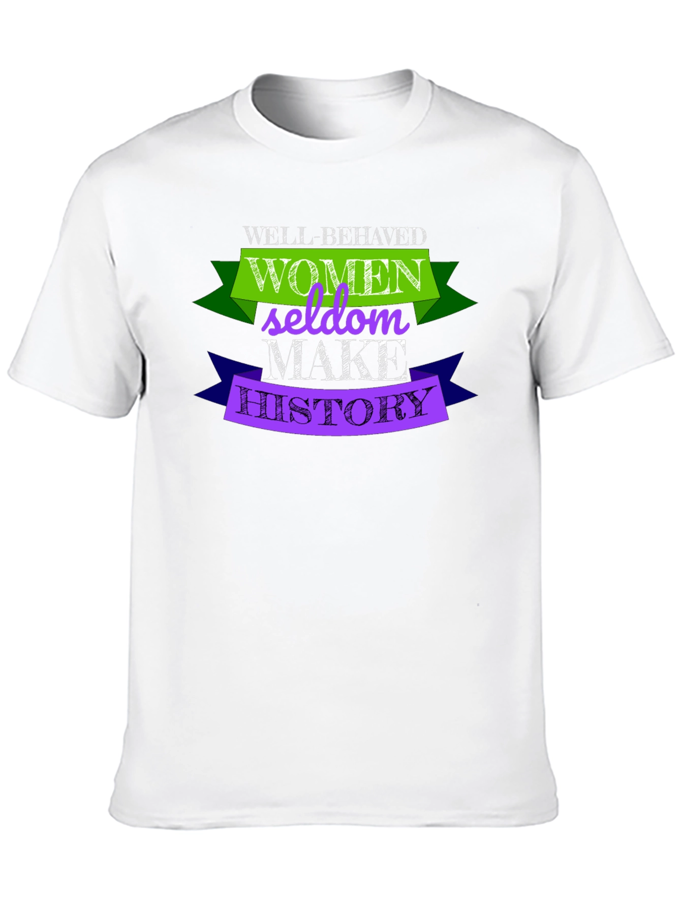 Black Well-Behaved Women Seldon Make History T-Shirt view 10