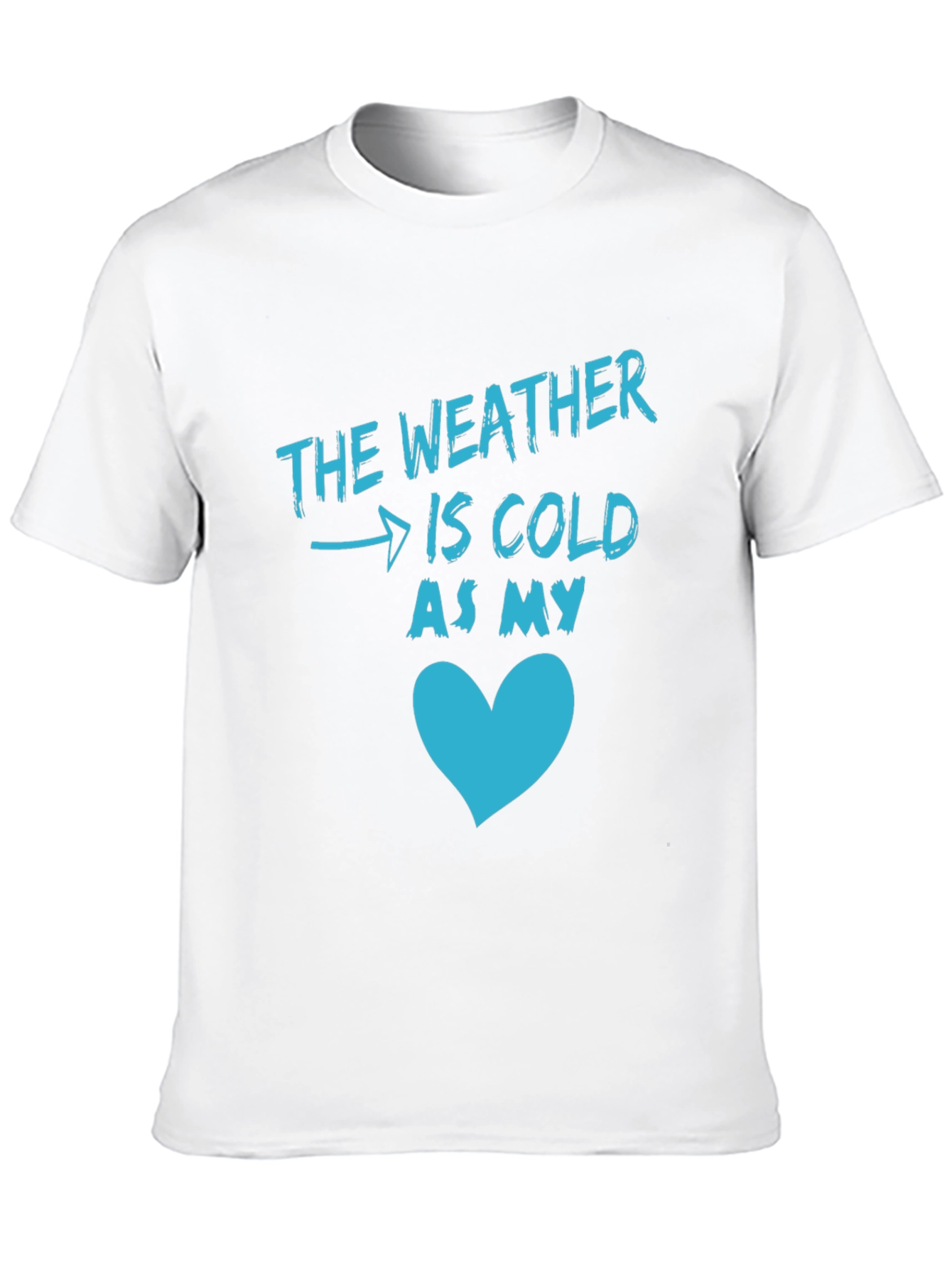 Black Cold Heart Graphic Tee - Men's Black T-Shirt view 10