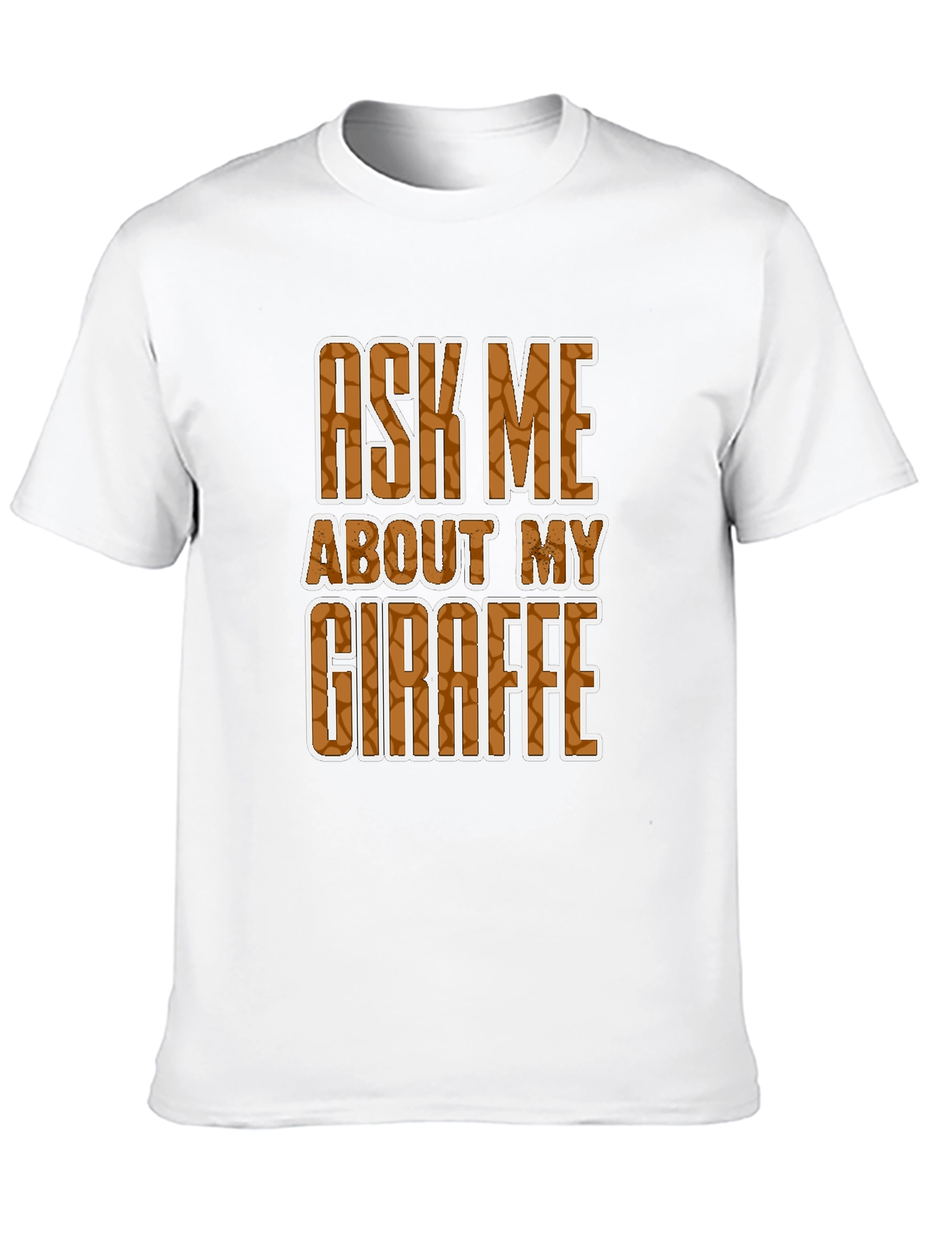 Black Ask Me About My Giraffe T-Shirt view 10