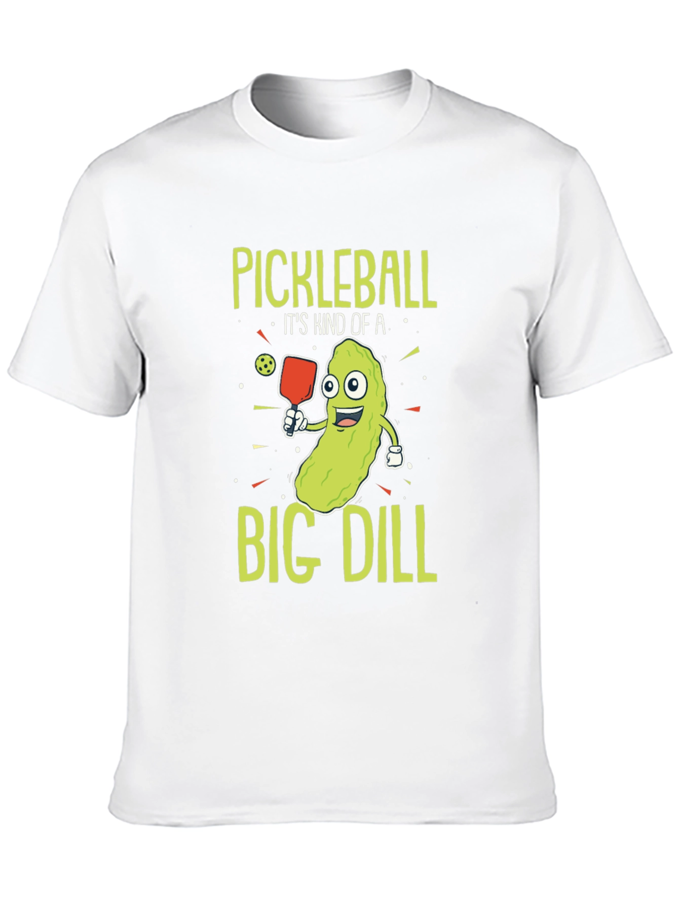 Pickleball Big Dill Graphic Tee - Funny Pickle Pun Shirt - 10