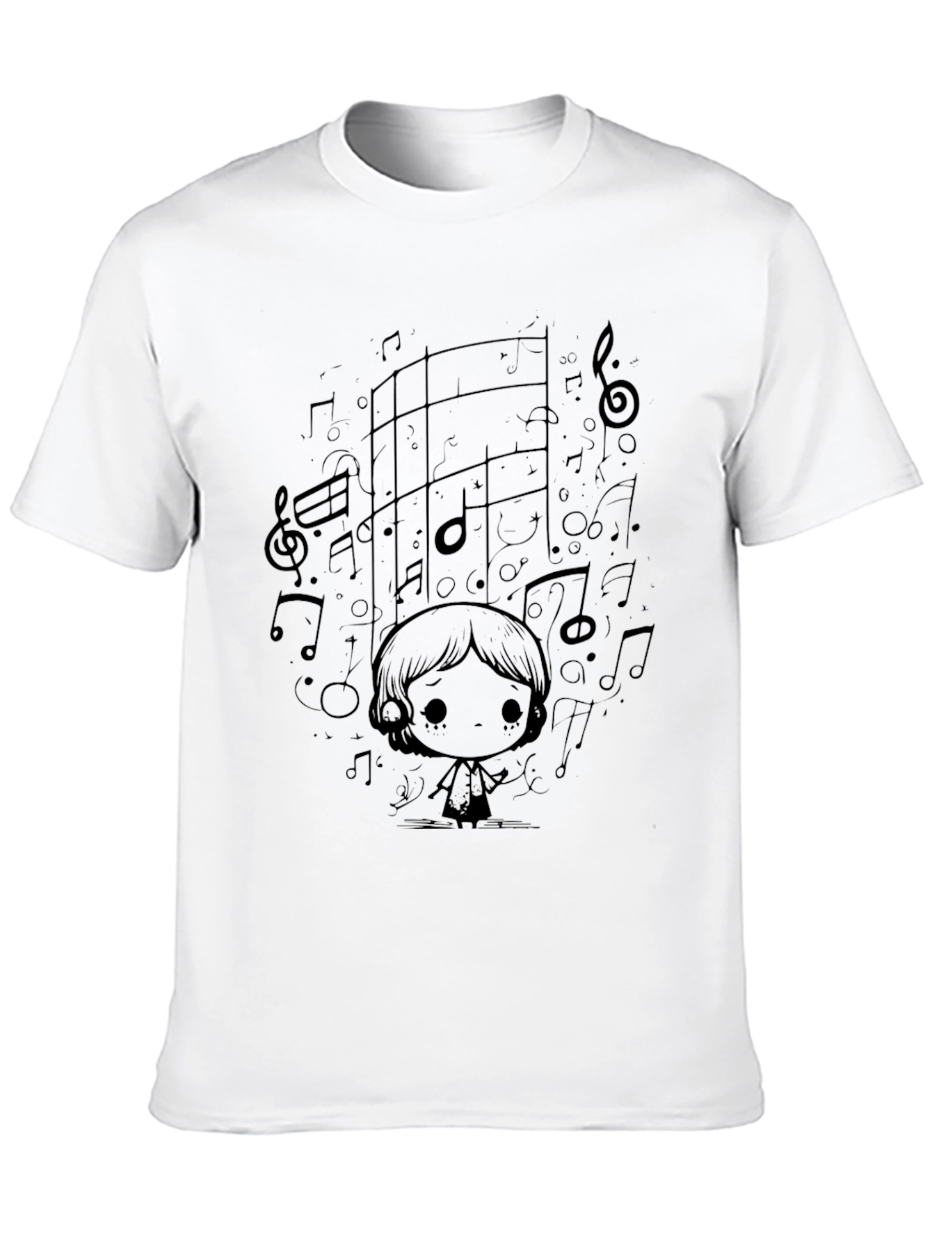 Black Music Lover Black T-Shirt view 10