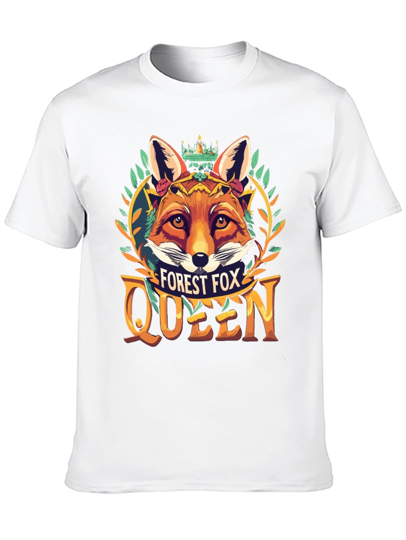 Black Forest Fox Queen Graphic Tee view 10
