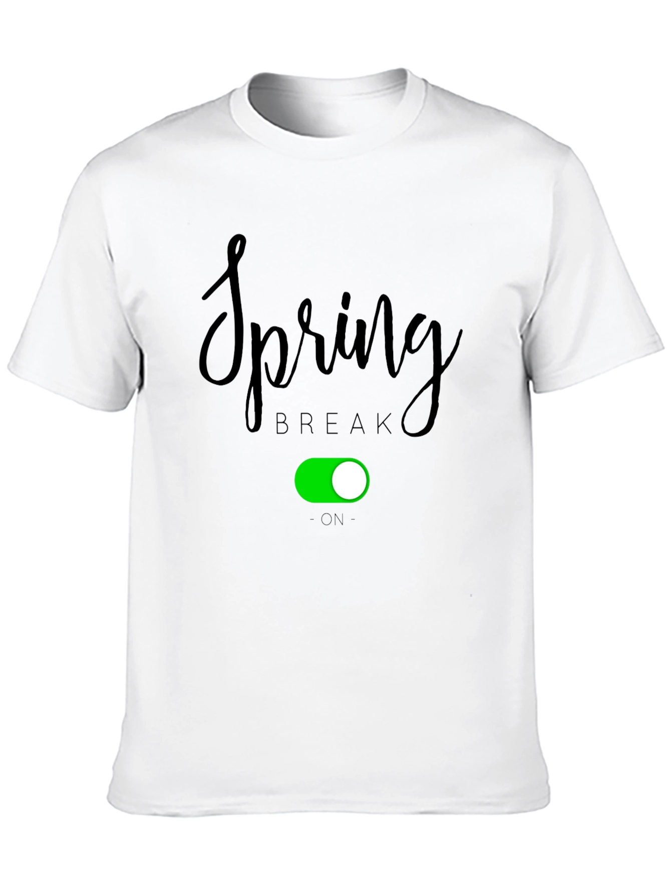 Black Spring Break On Graphic Tee - Black Cotton Blend view 10