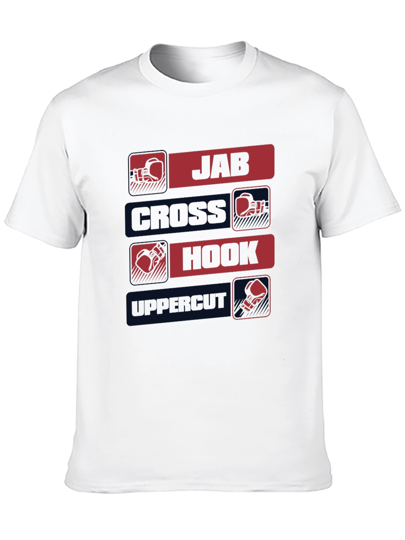 Boxing Punches Graphic T-Shirt - Jab, Cross, Hook, Uppercut - 10