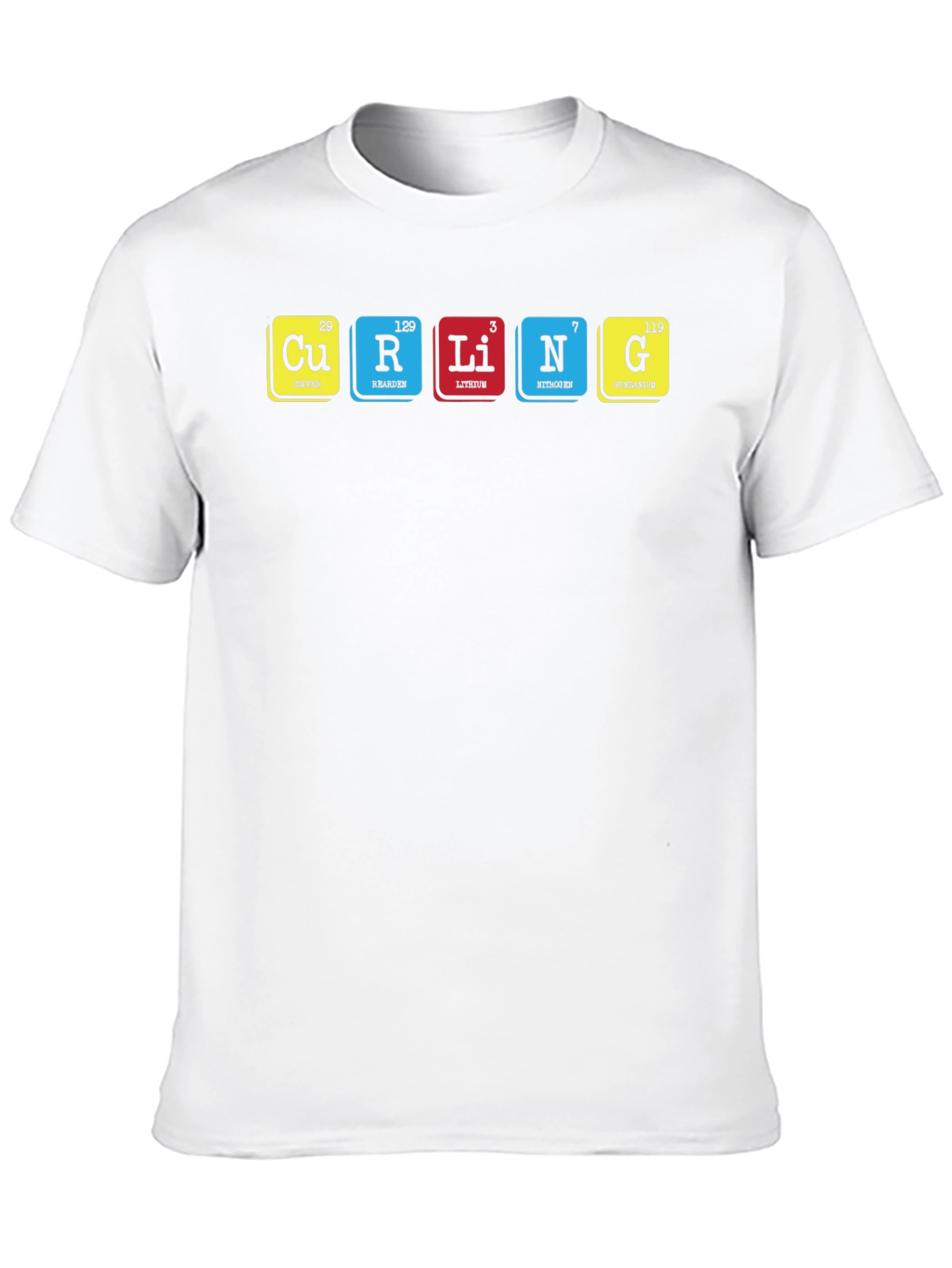 Black Curling Periodic Table T-Shirt view 10