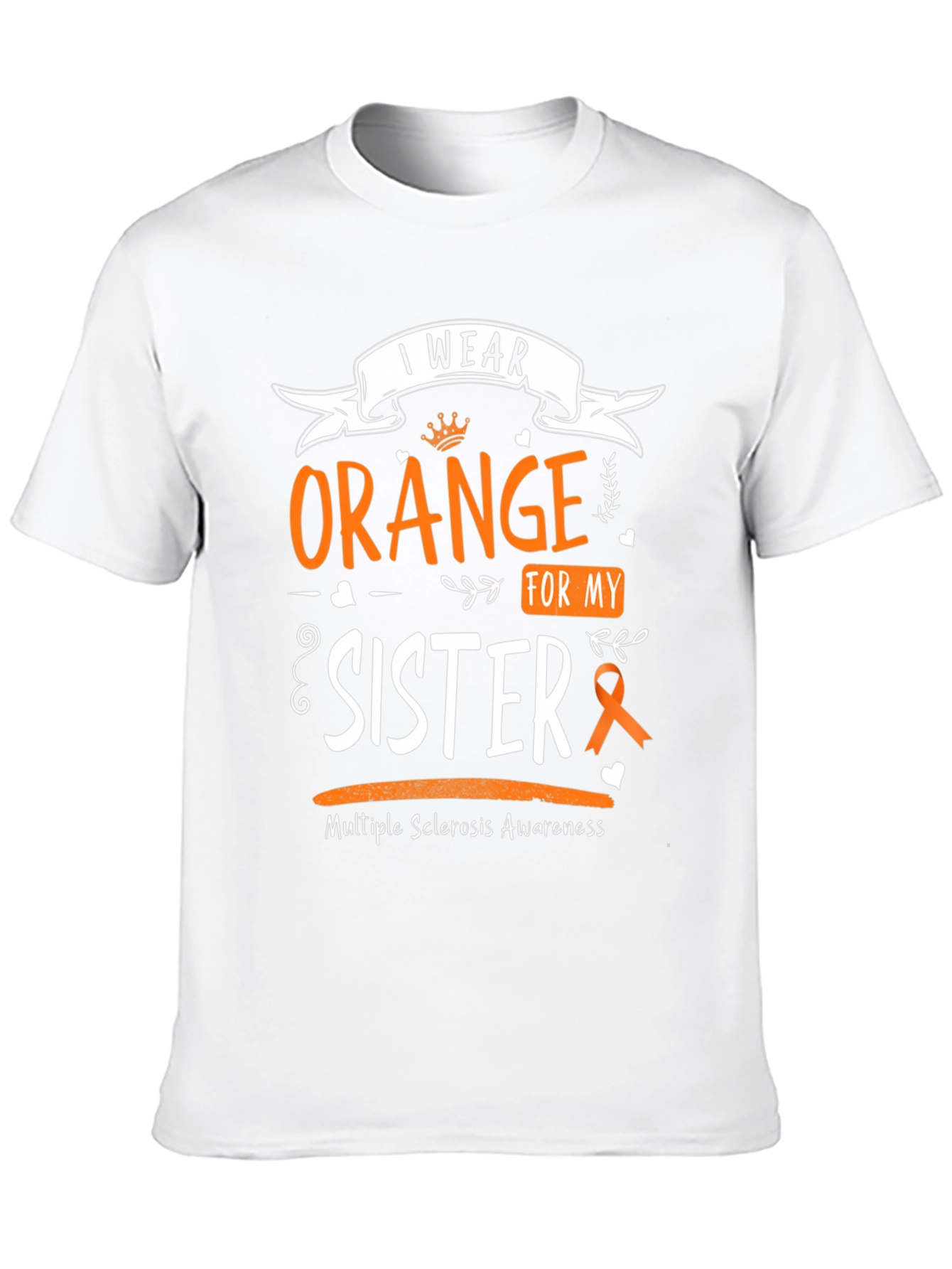 Black I Wear Orange For My Sister T-Shirt view 10