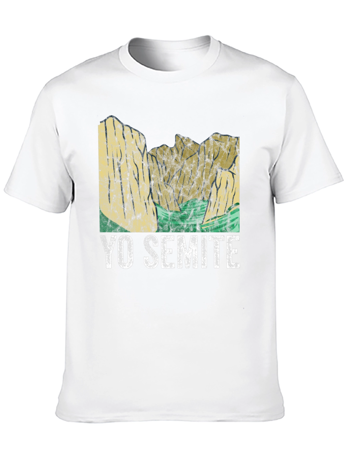 Black Yo Semite Graphic T-Shirt - Black Crew Neck Tee view 10