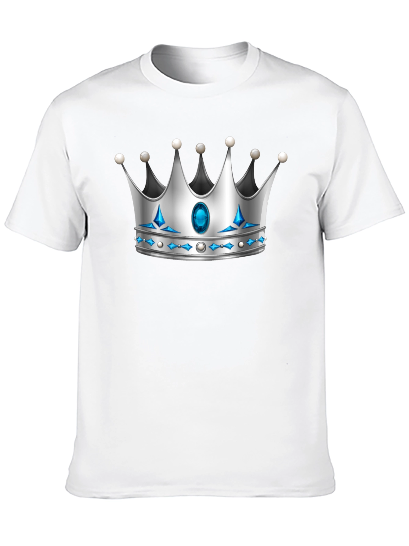Black Crown Graphic Tee - Royal Style Black T-Shirt view 10
