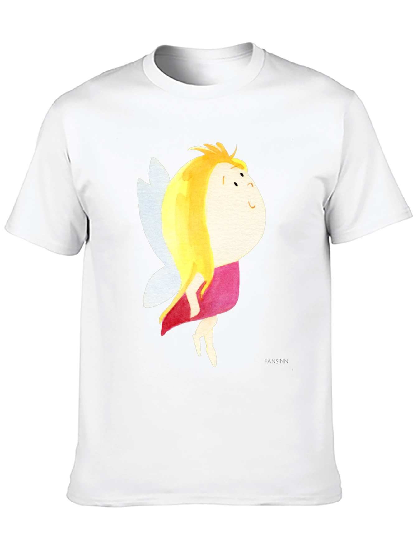 Black Cute Fairy Graphic Black T-Shirt view 10