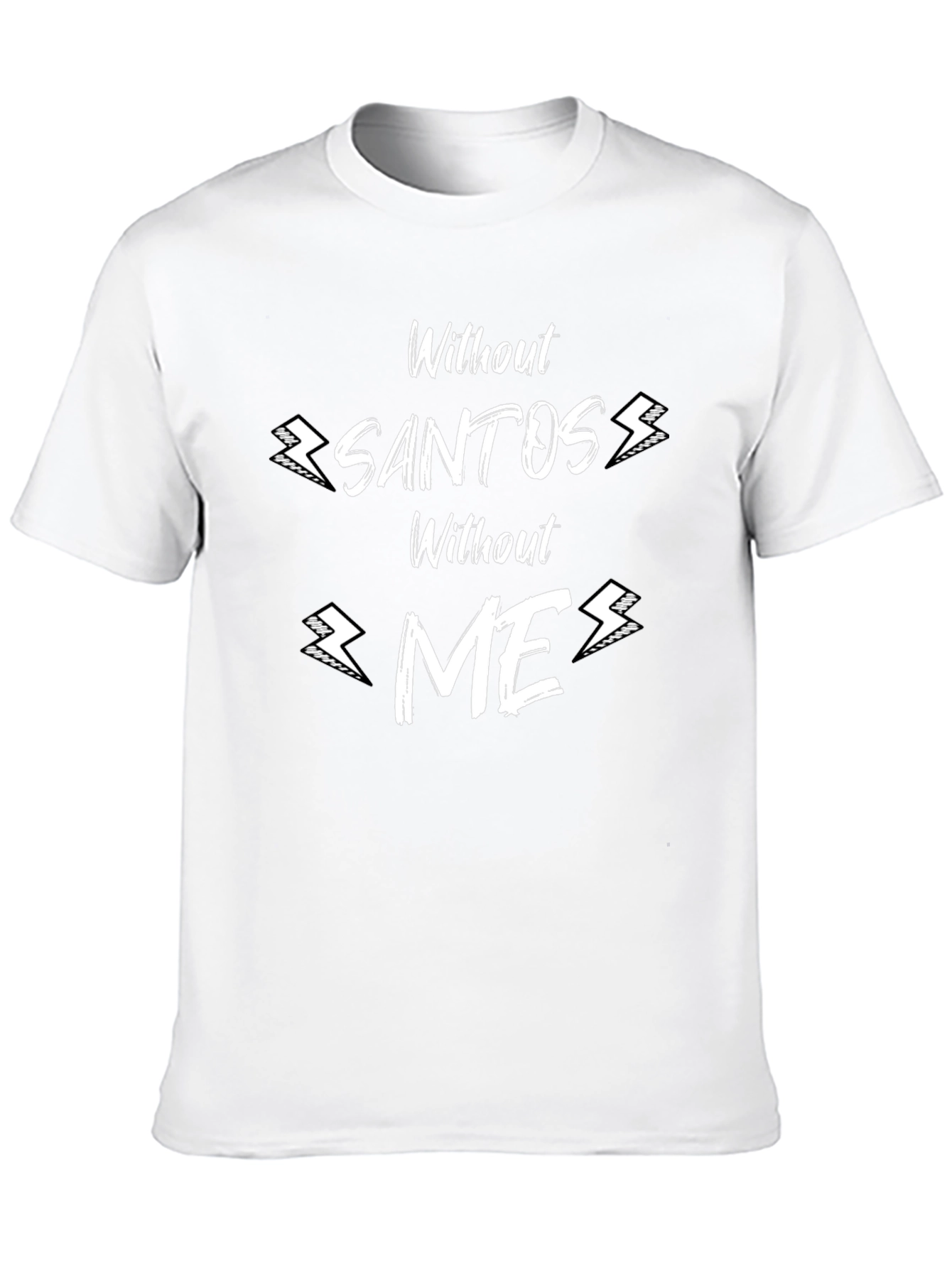 Black Without Santos Without Me Graphic Tee view 10