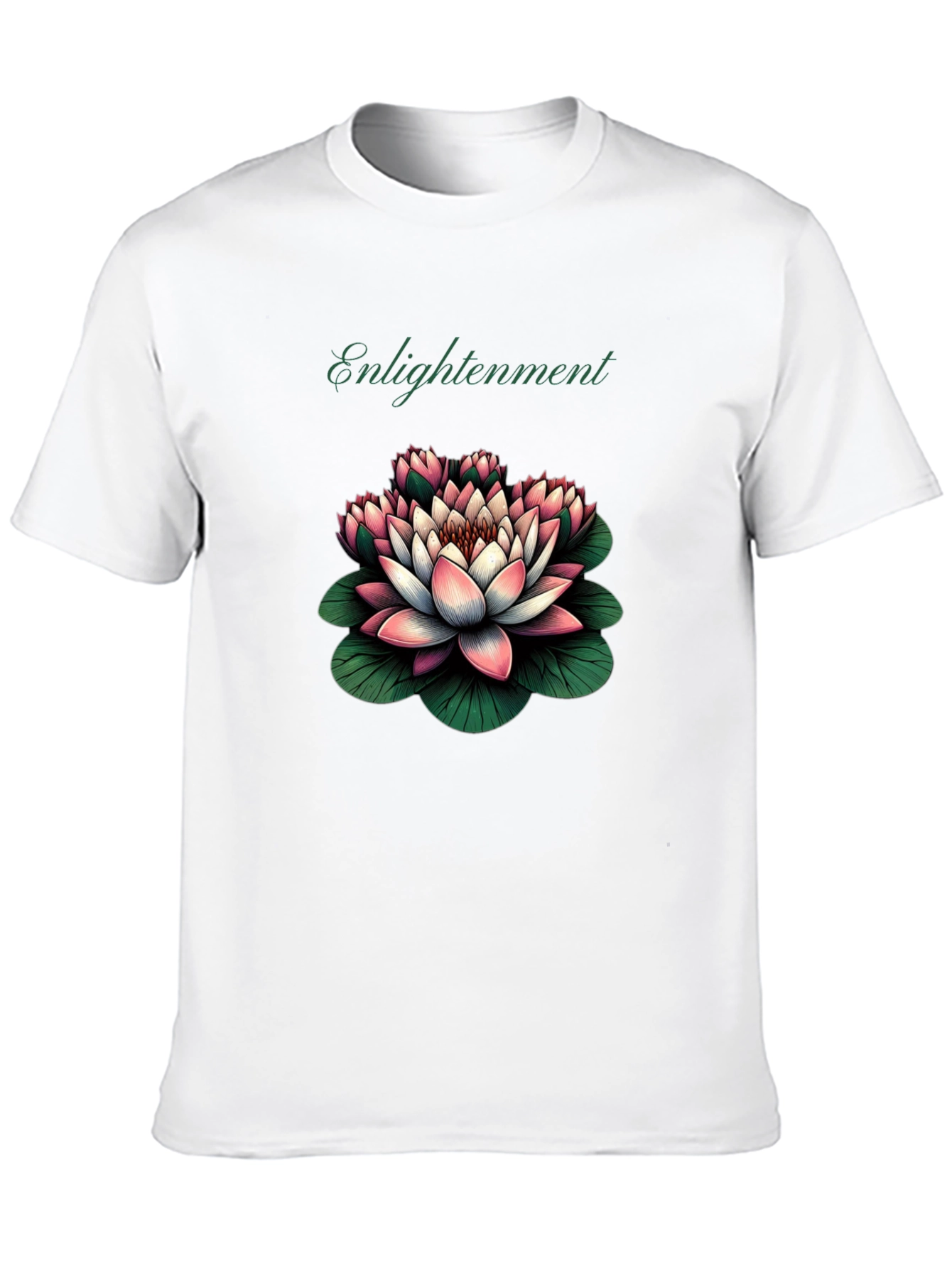 Black Enlightenment Lotus Graphic Tee - Black view 10