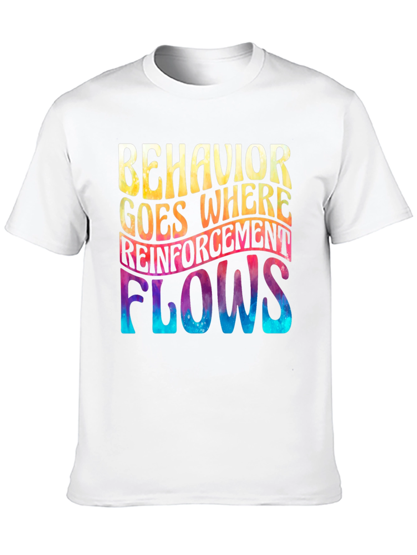 Black Behavior Reinforcement Flows Graphic Tee view 10