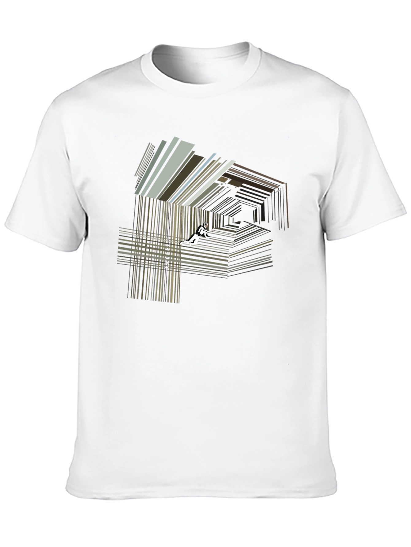 Black Abstract Graphic T-Shirt: Unique Design view 10