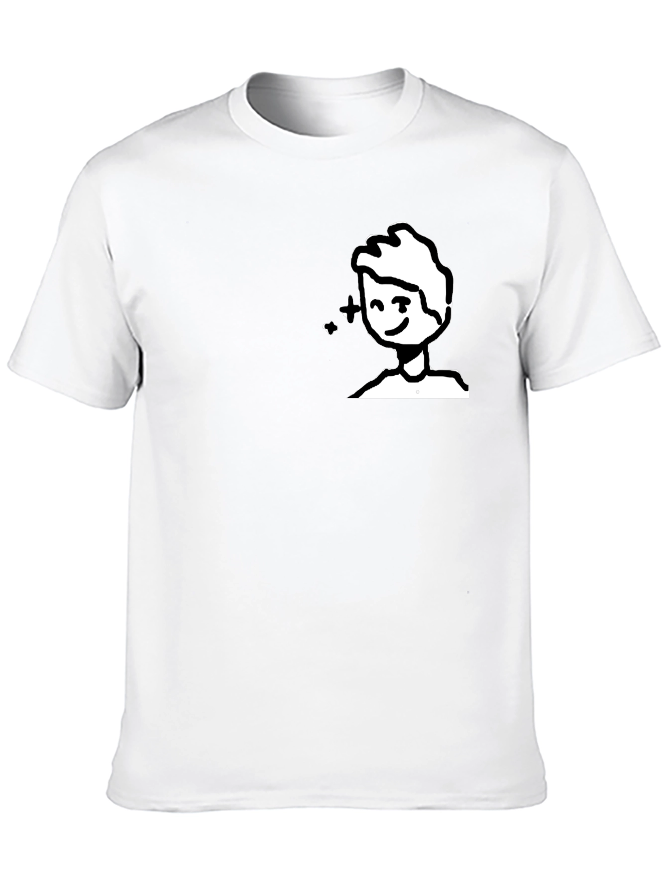 Black Whimsical Cartoon Graphic Tee - Black view 10