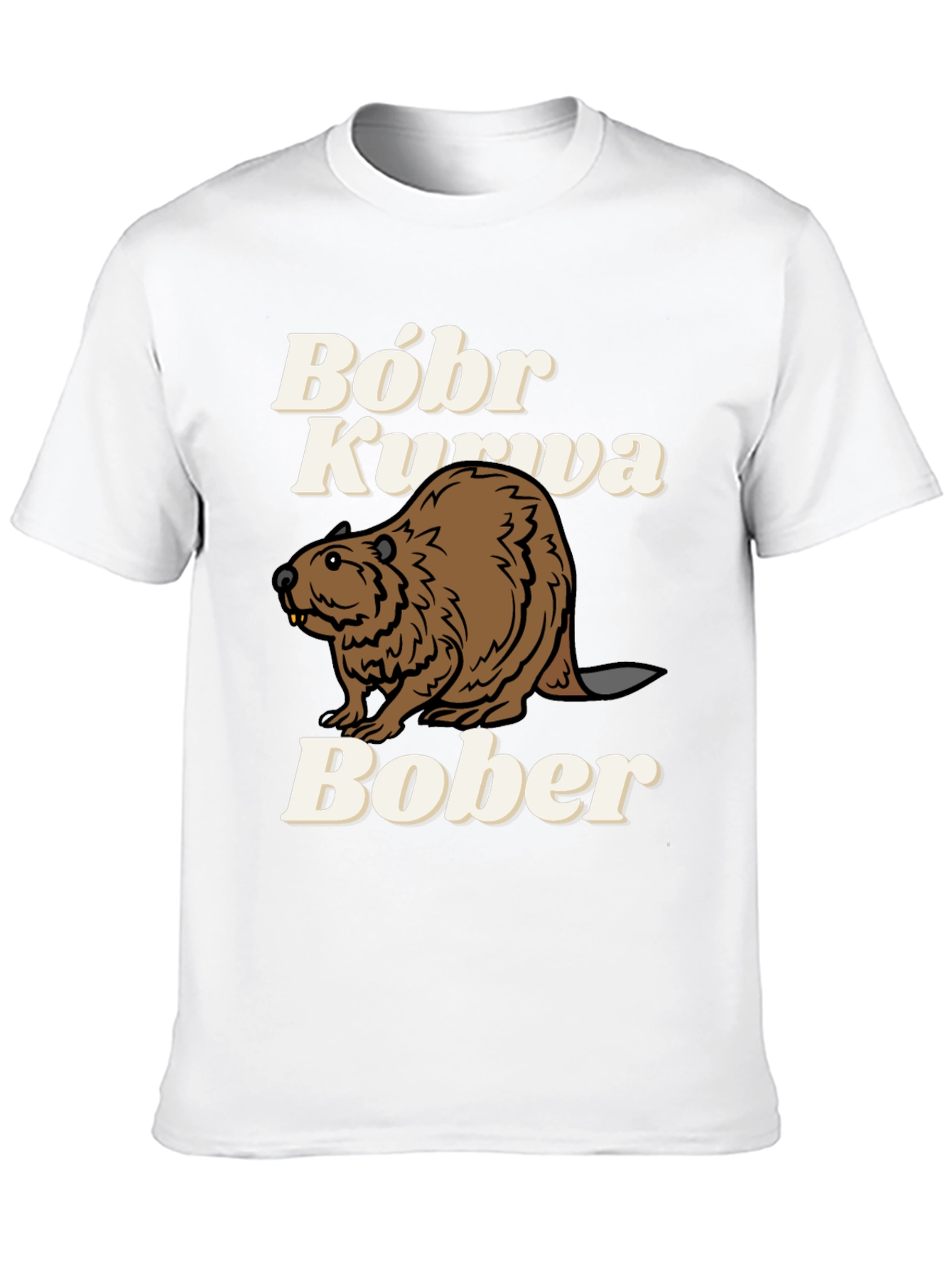 Black Bóbr Kurva Bober Funny Beaver T-Shirt view 10