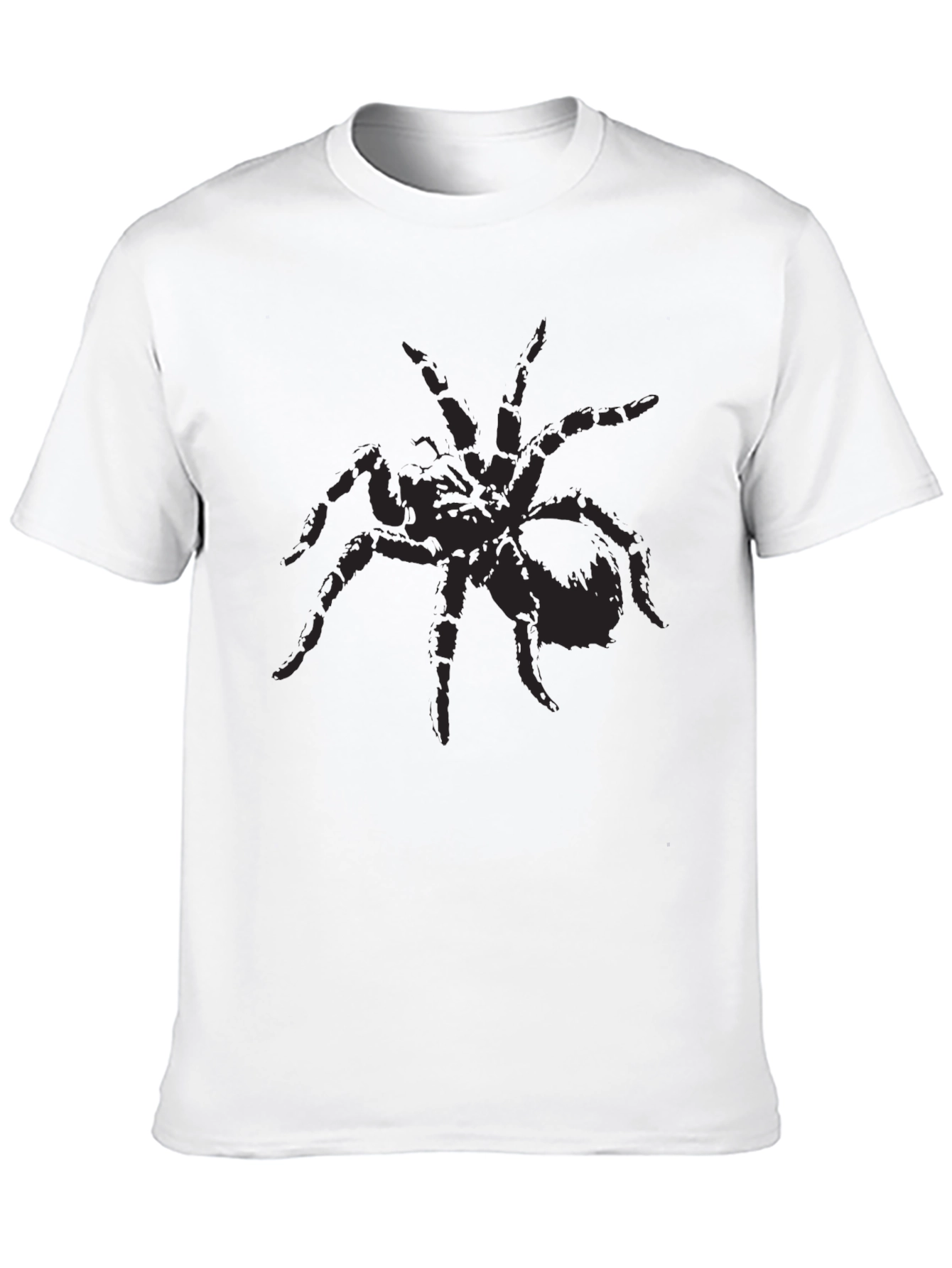 Black Black Spider Graphic Tee - Creepy Cool Design view 10