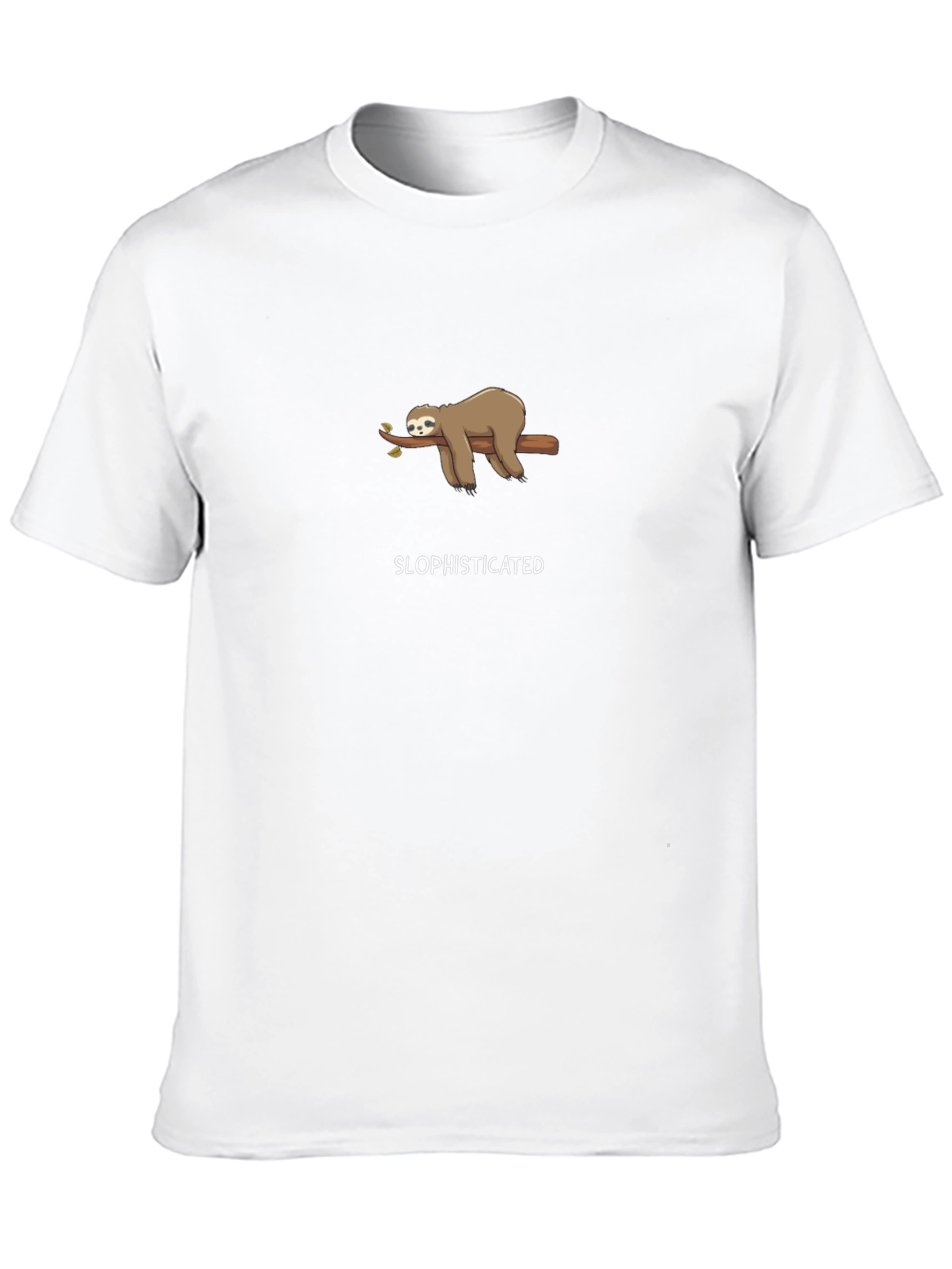 Black Slophisticated Sloth T-Shirt - Relaxed Style view 10