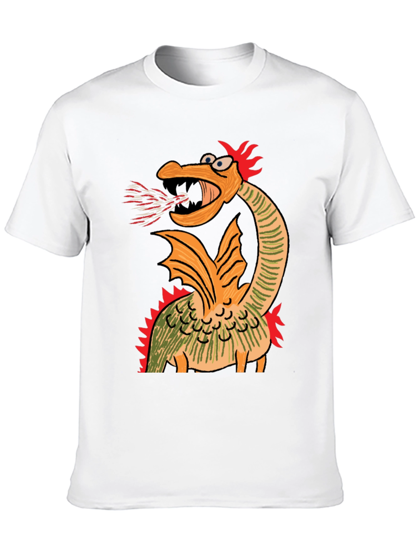 Cartoon Dragon Graphic Tee - Quirky Design - 10