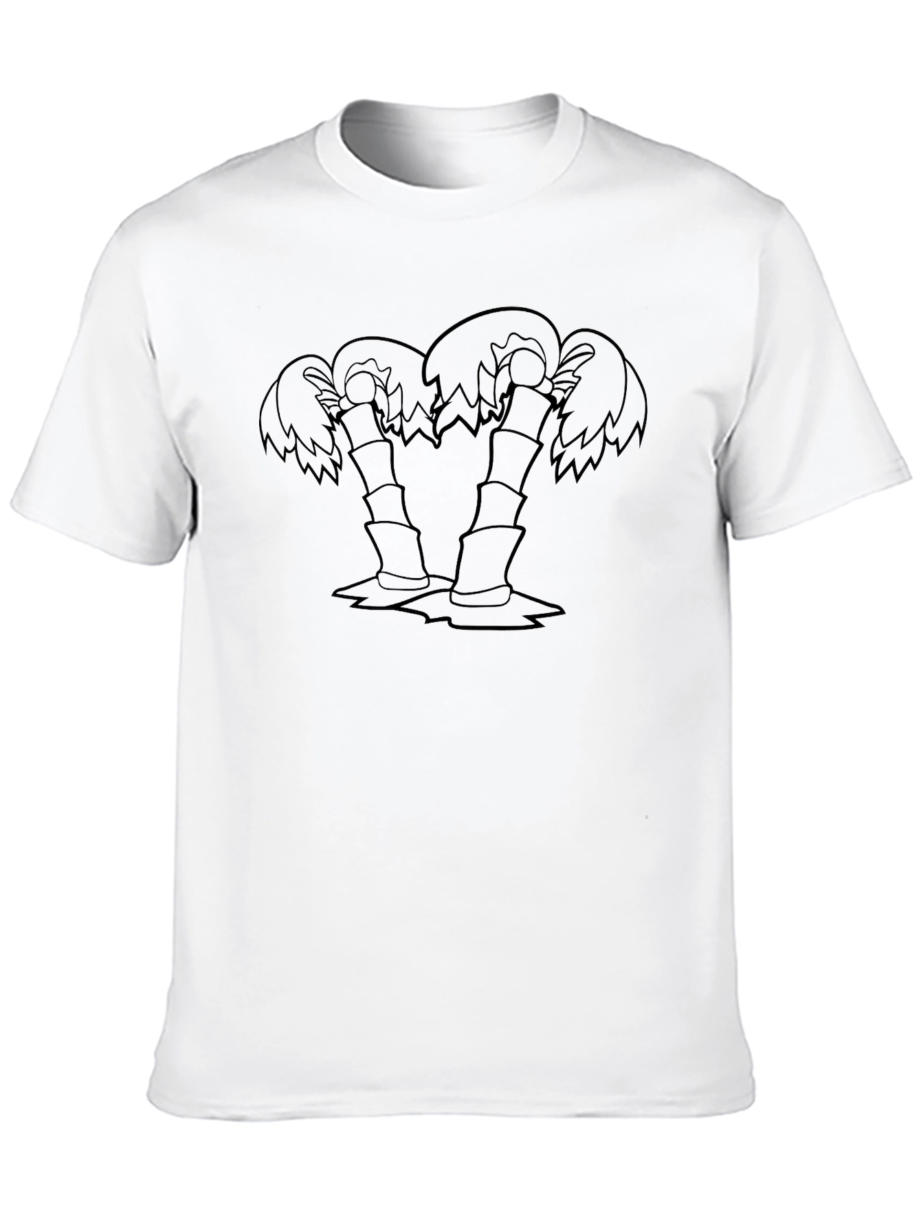 Black Tropical Palm Tree Graphic T-Shirt - Black view 10