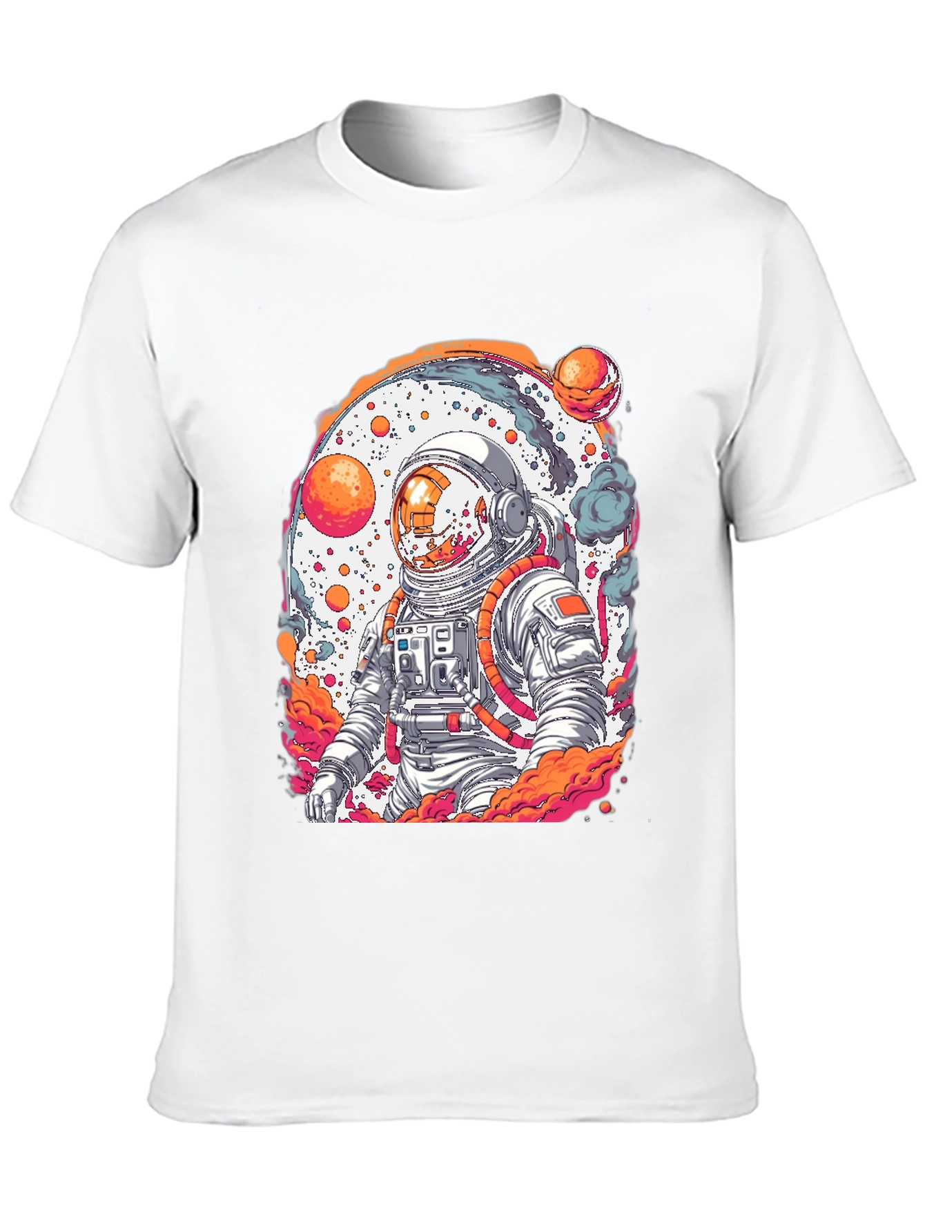 Black Astronaut Graphic Tee - Black Cotton Blend view 10