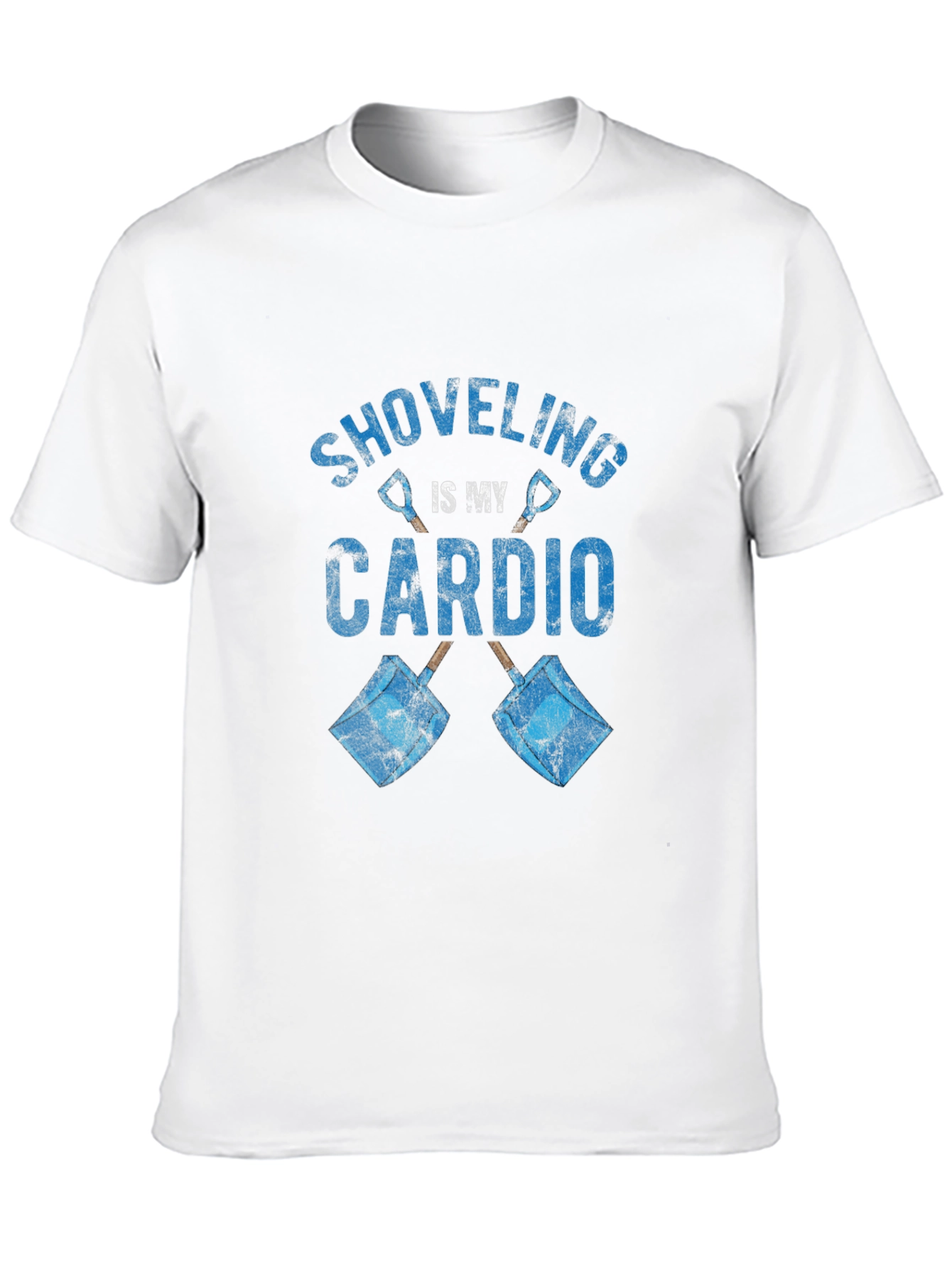 Black Shoveling is My Cardio Graphic Tee - Black view 10