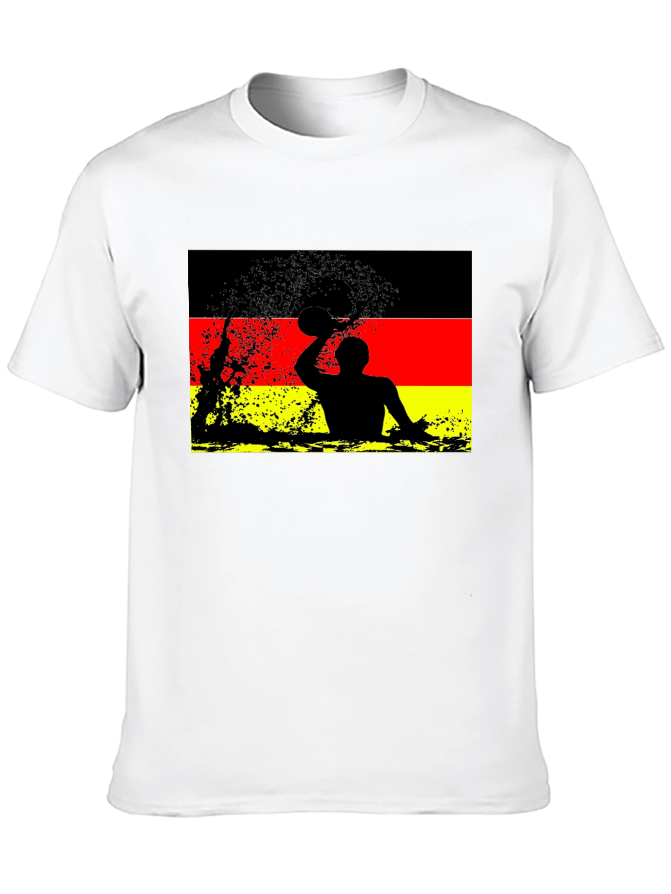 Black German Water Polo T-Shirt - Black view 10