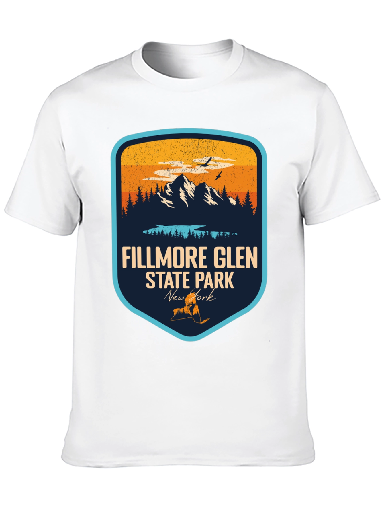 Black Fillmore Glen State Park Black T-Shirt view 10