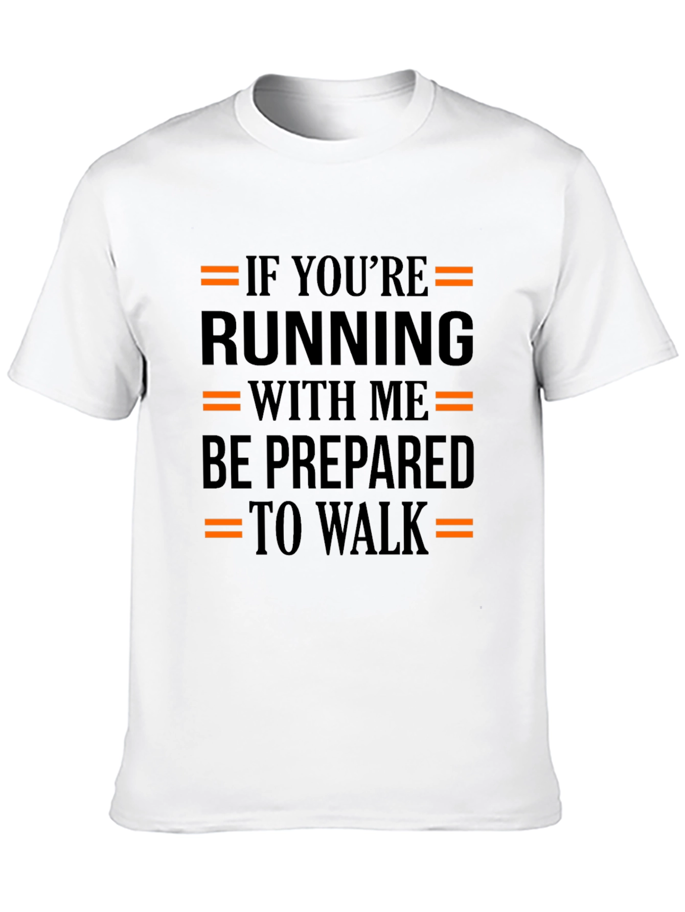 Black Funny Running T-Shirt - Be Prepared to Walk view 10