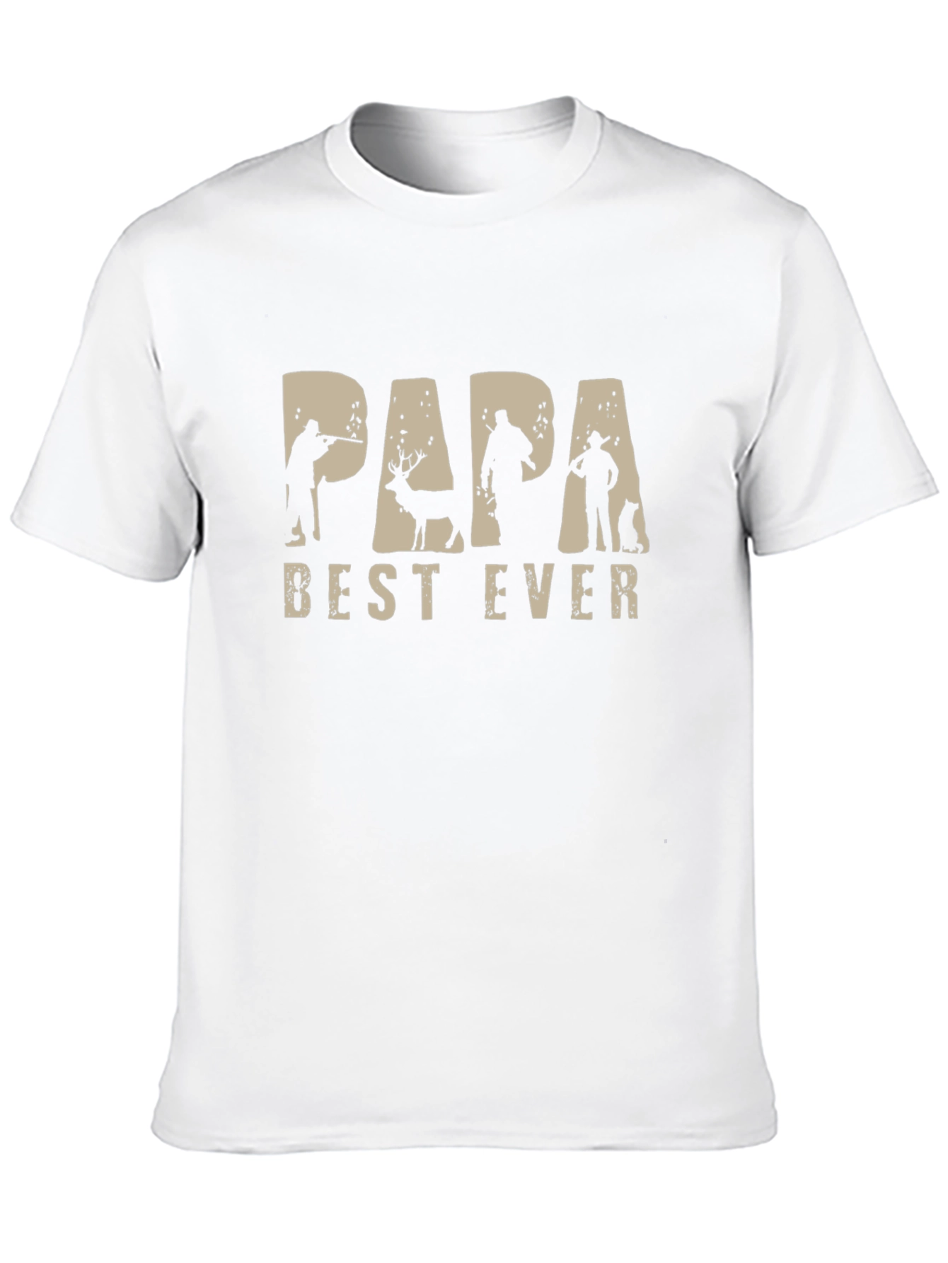 Black Papa Best Ever Hunting Graphic T-Shirt view 10