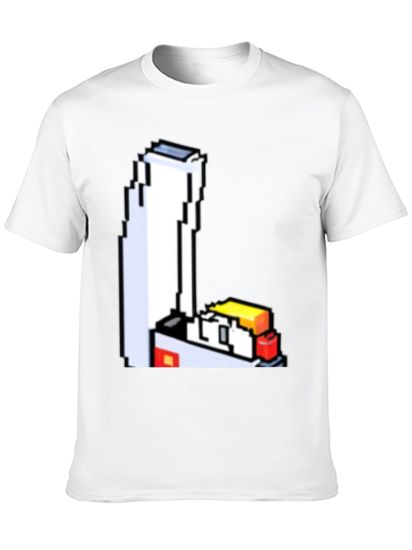 Black 8-Bit Lighter Graphic Tee - Retro Style view 10