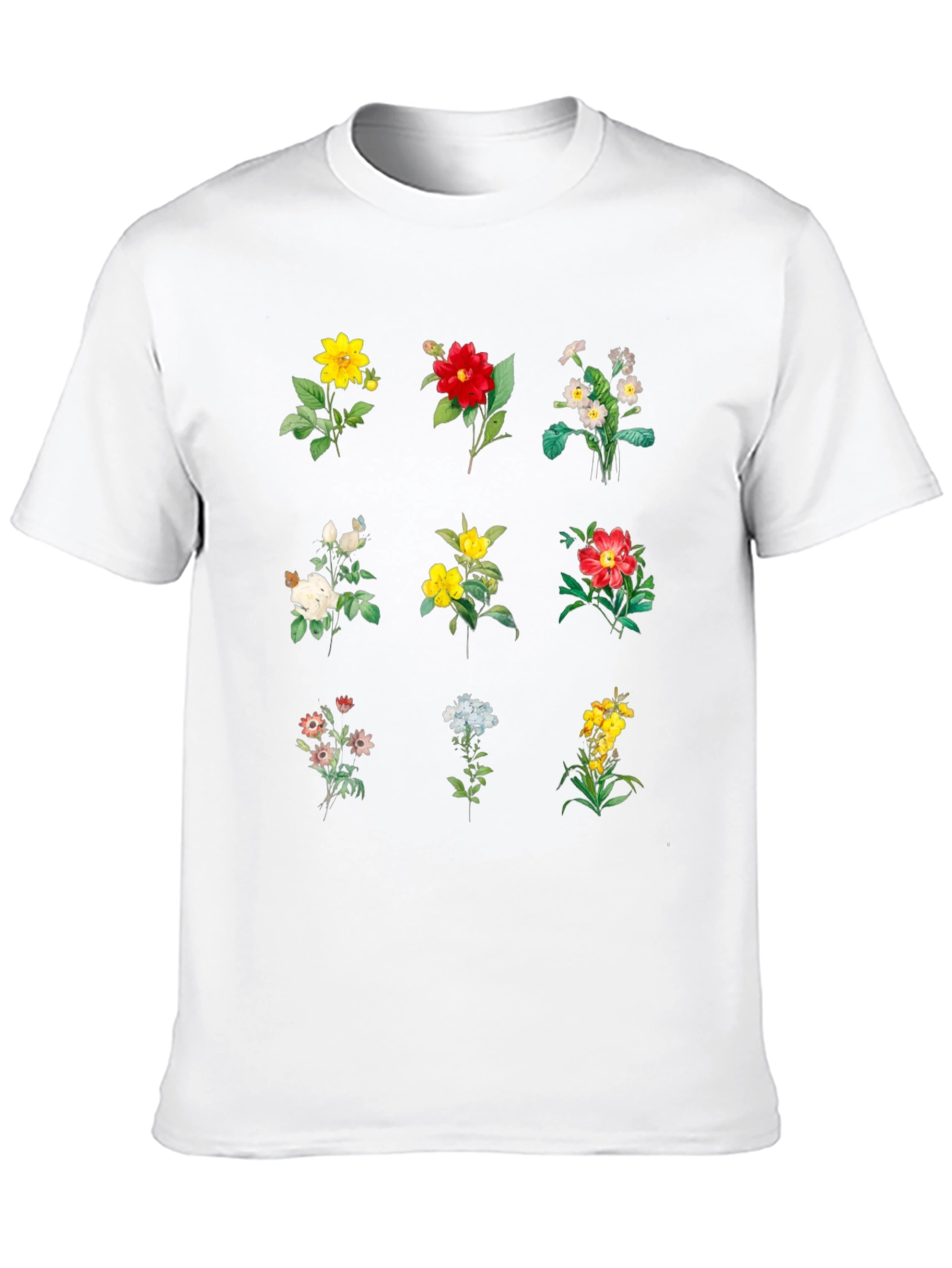 Black Floral Print Black T-Shirt view 10