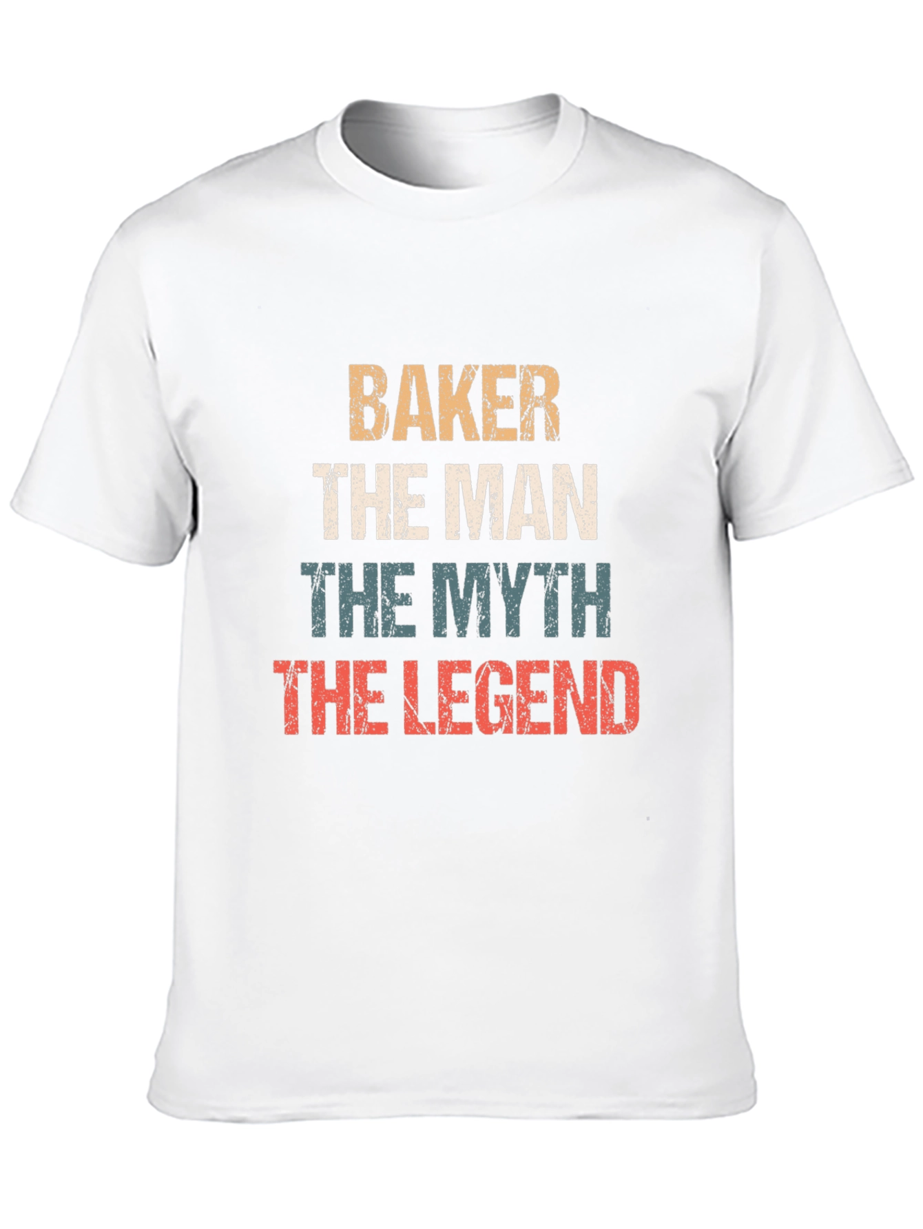 Black Baker The Man Myth Legend Graphic T-Shirt view 10