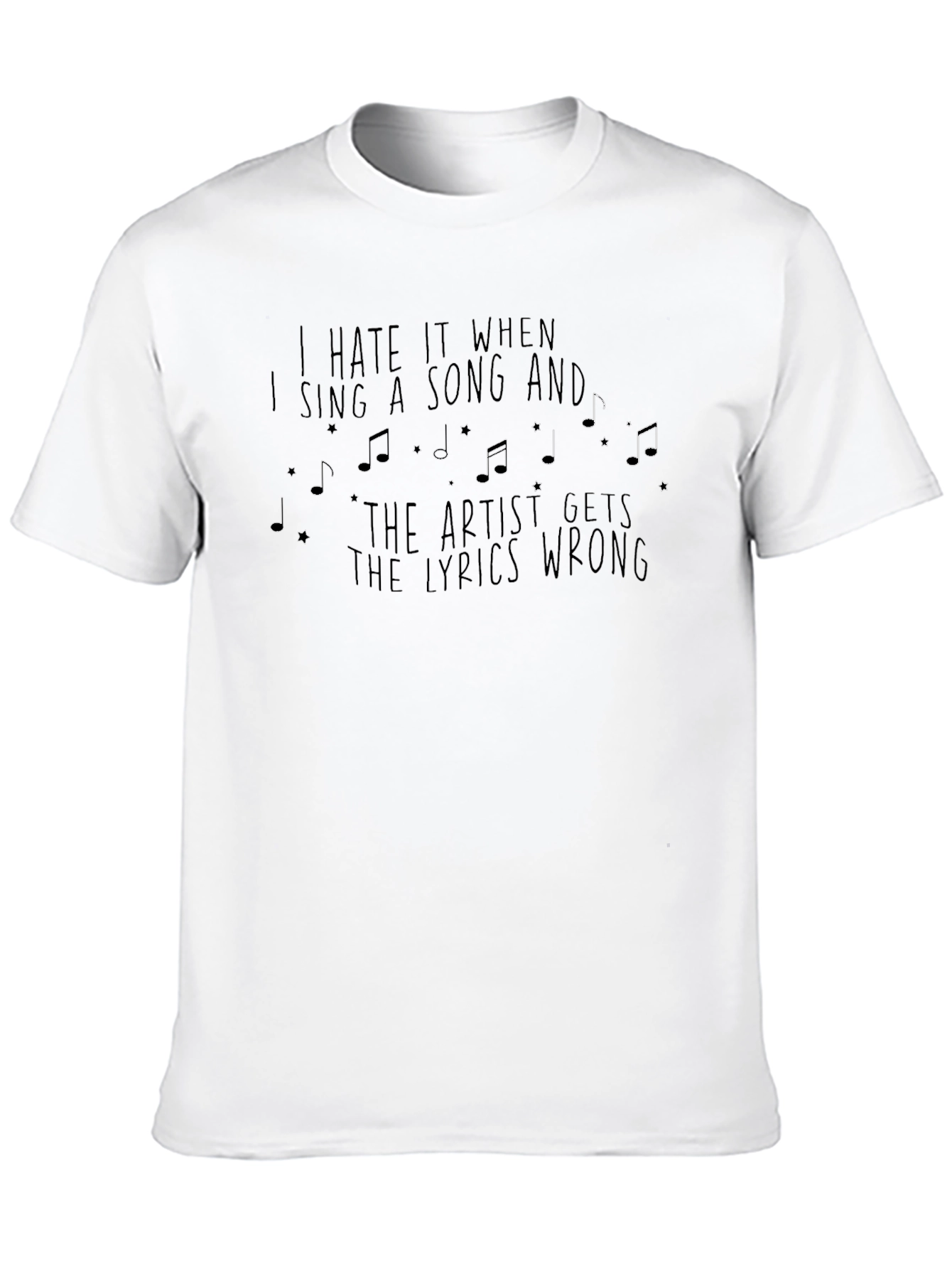 Black Funny Music Lover T-Shirt view 10