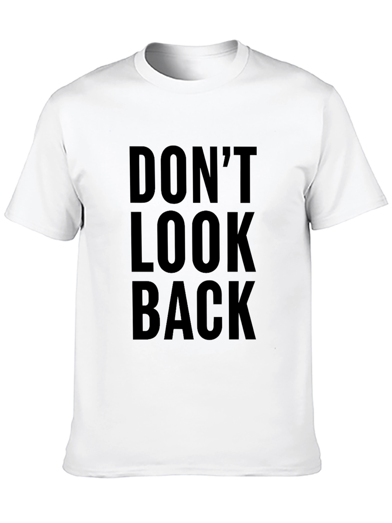 Black Don't Look Back Black Graphic T-Shirt view 10