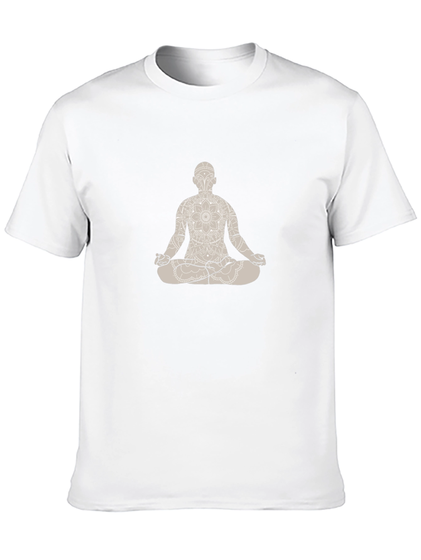 Black Meditative Man Graphic Tee - Black view 10
