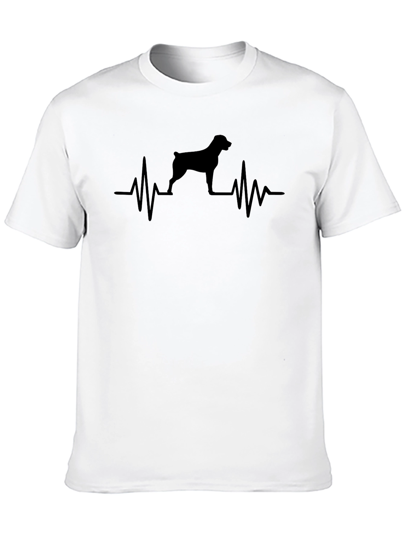 Black Dog Heartbeat T-Shirt - Black view 10
