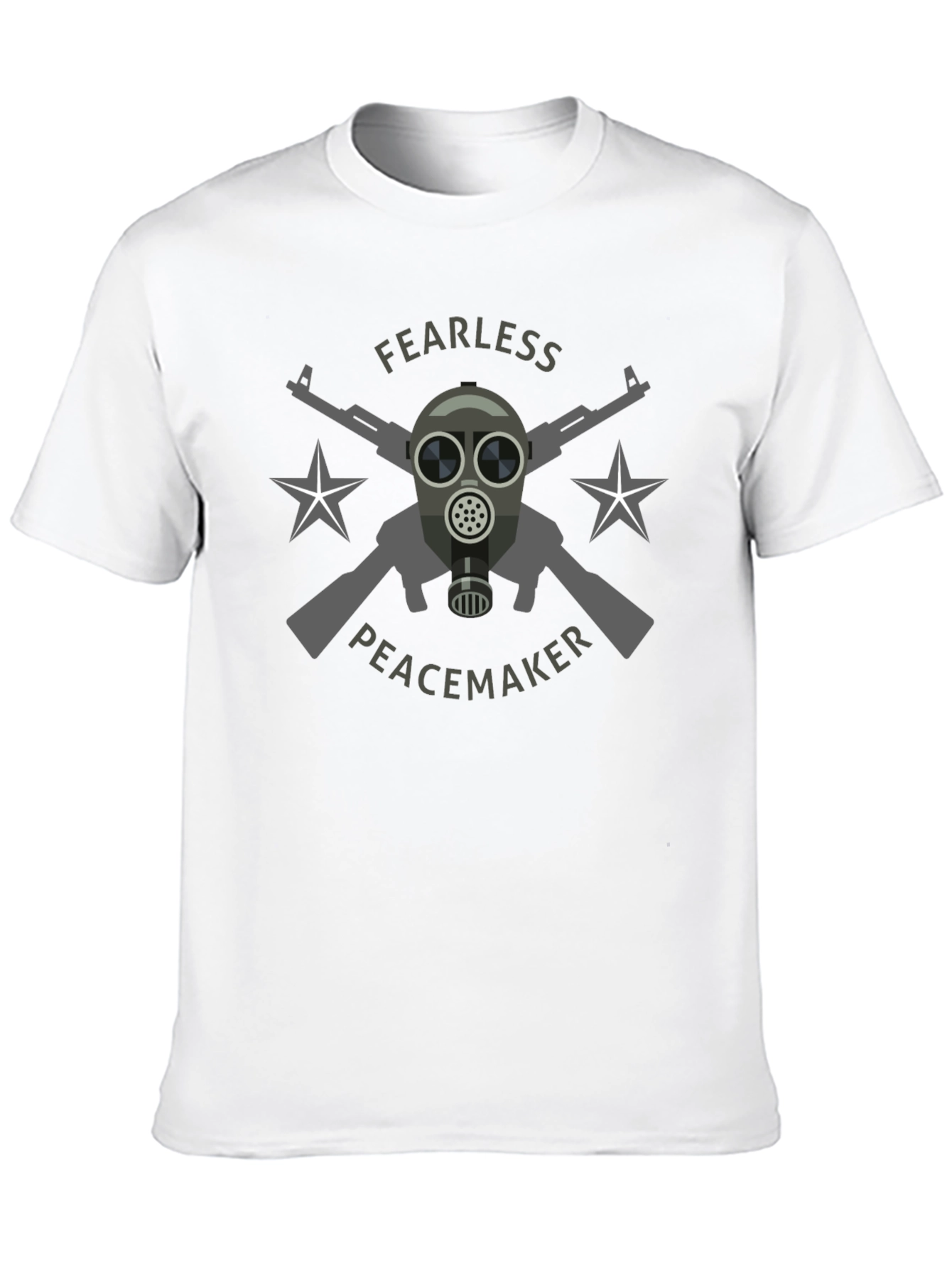 Black Fearless Peacemaker Graphic T-Shirt view 10