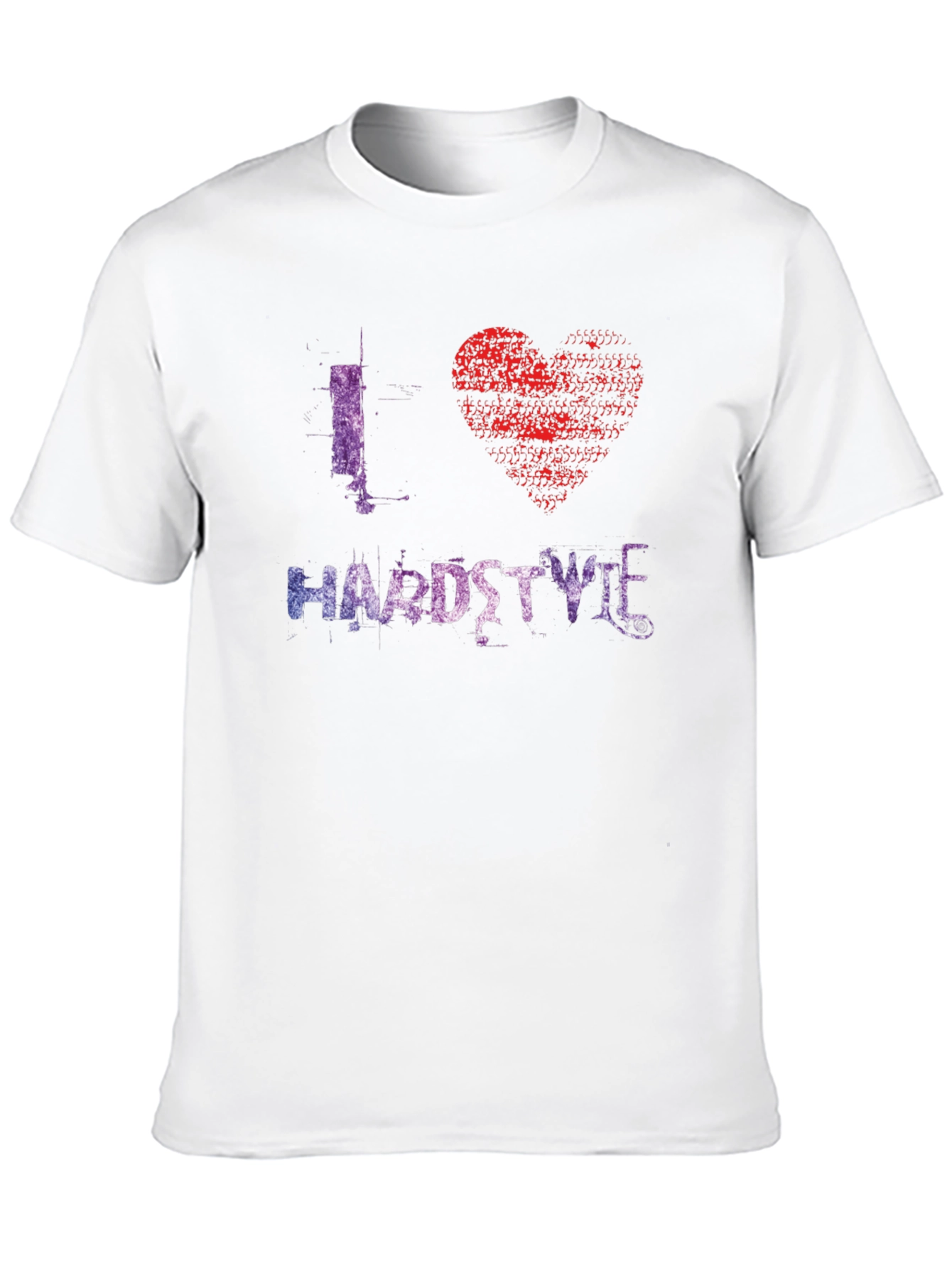 Black I Heart Hardstyle Graphic Black T-Shirt view 10