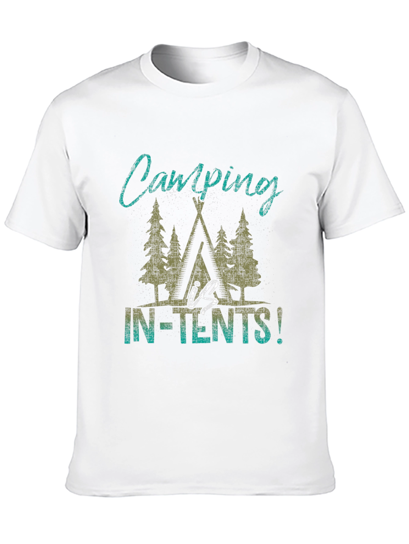 Black Camping In-Tents T-Shirt - Outdoor Adventure Tee view 10