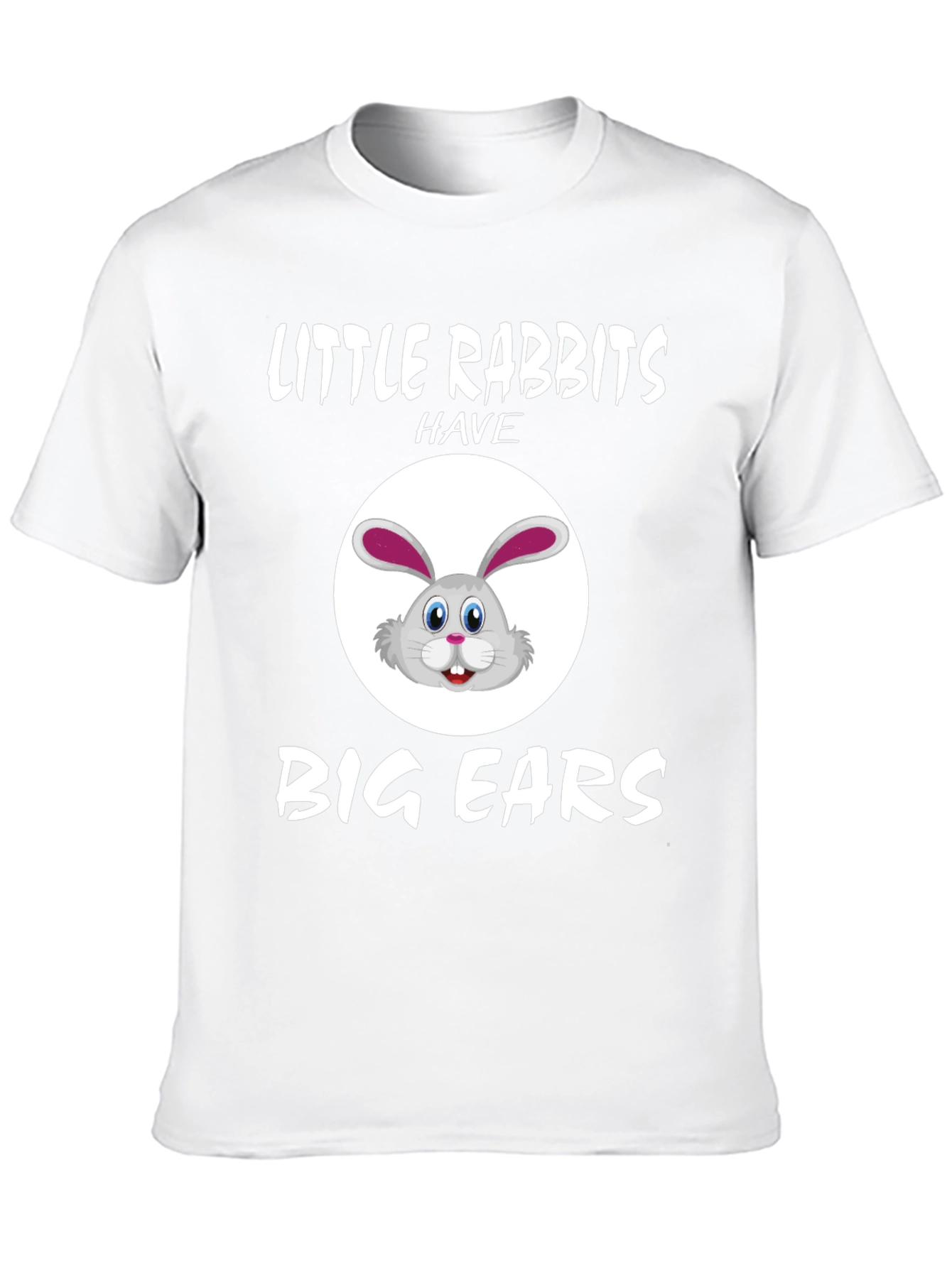 Black Little Rabbits Big Ears Graphic Tee view 10