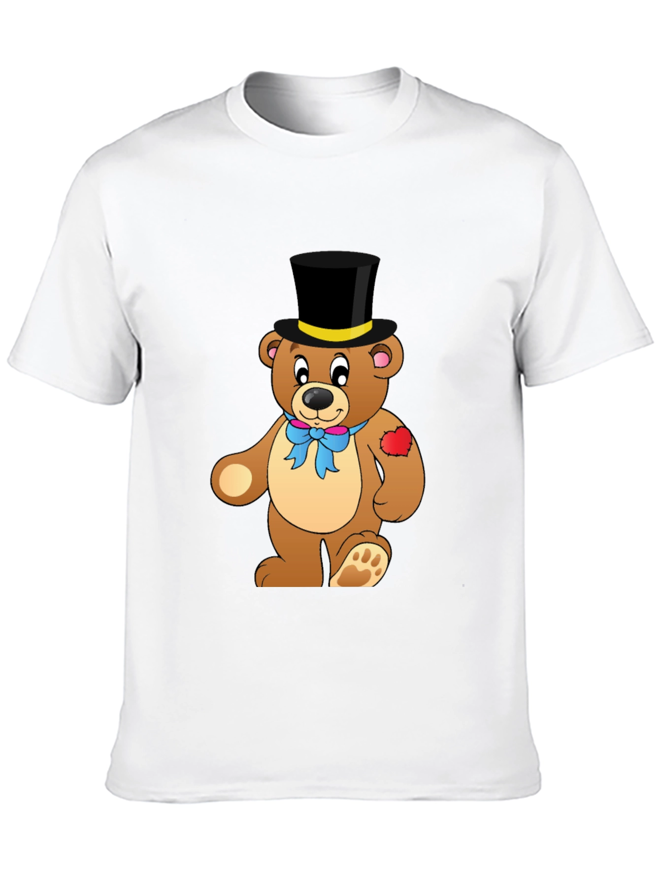Black Teddy Bear Top Hat T-Shirt view 10