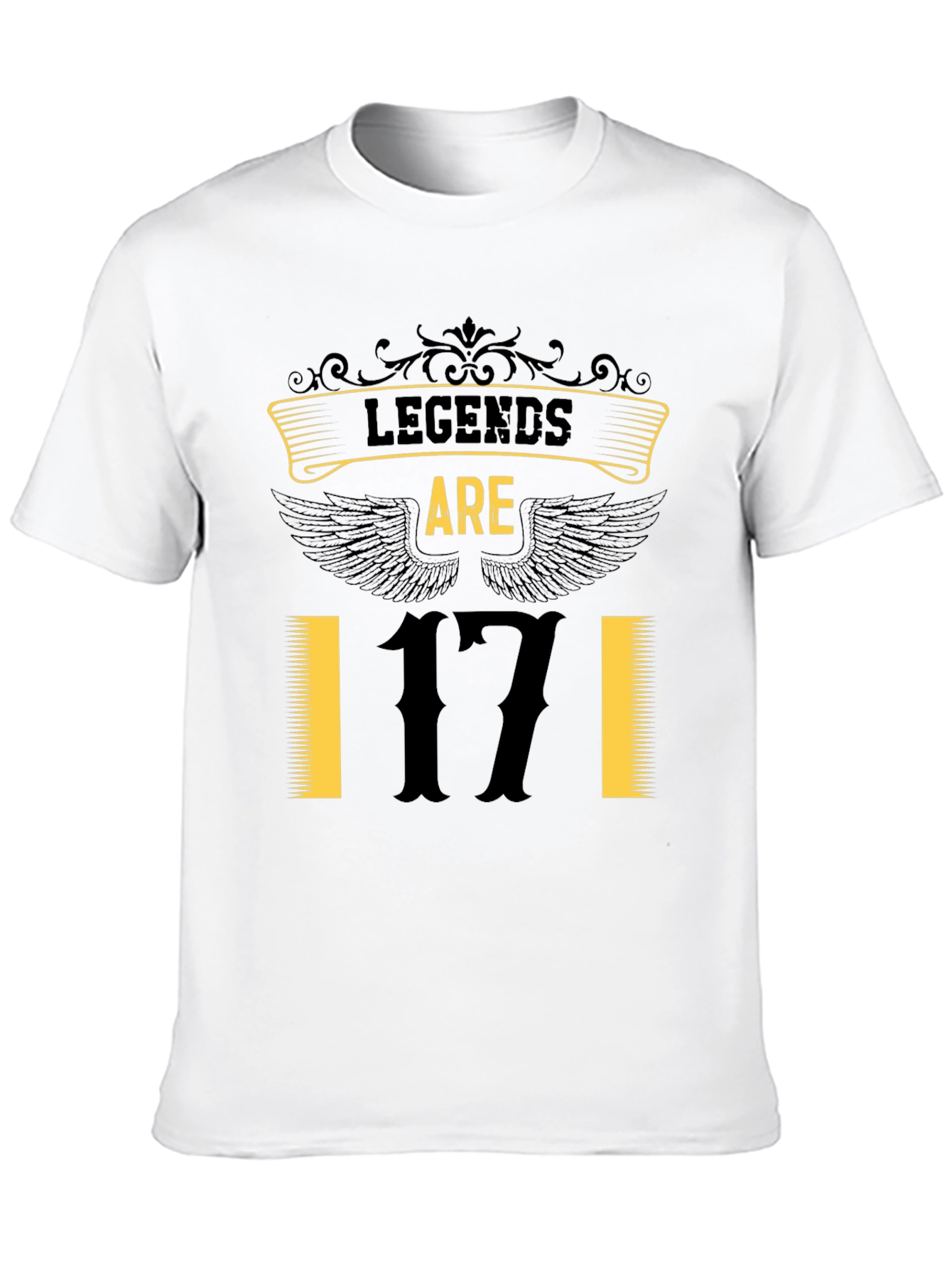 Black Legends Are 17 Black Graphic Tee view 10